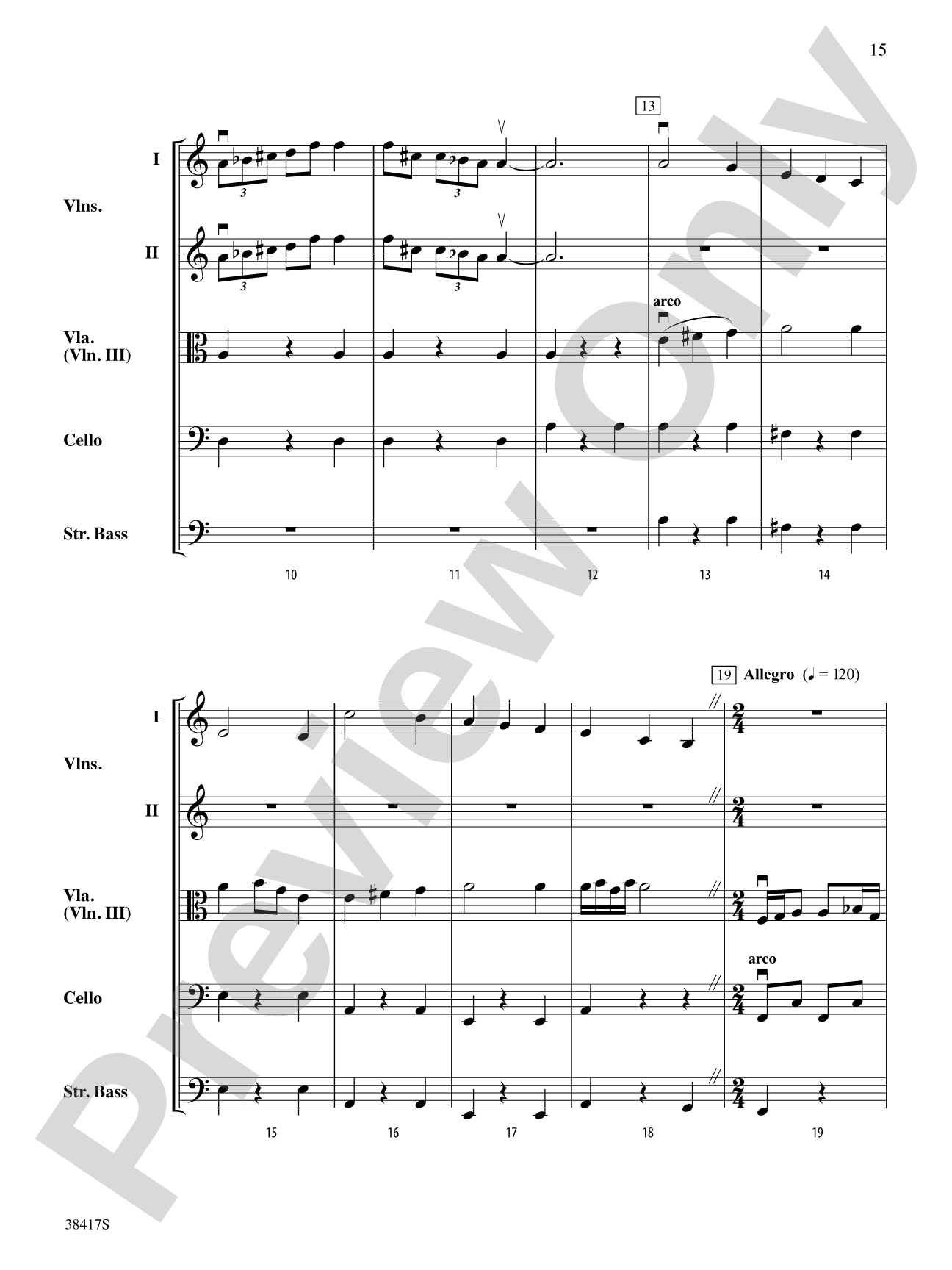 Themes from St. Paul's Suite: String Orchestra Conductor Score & Parts
