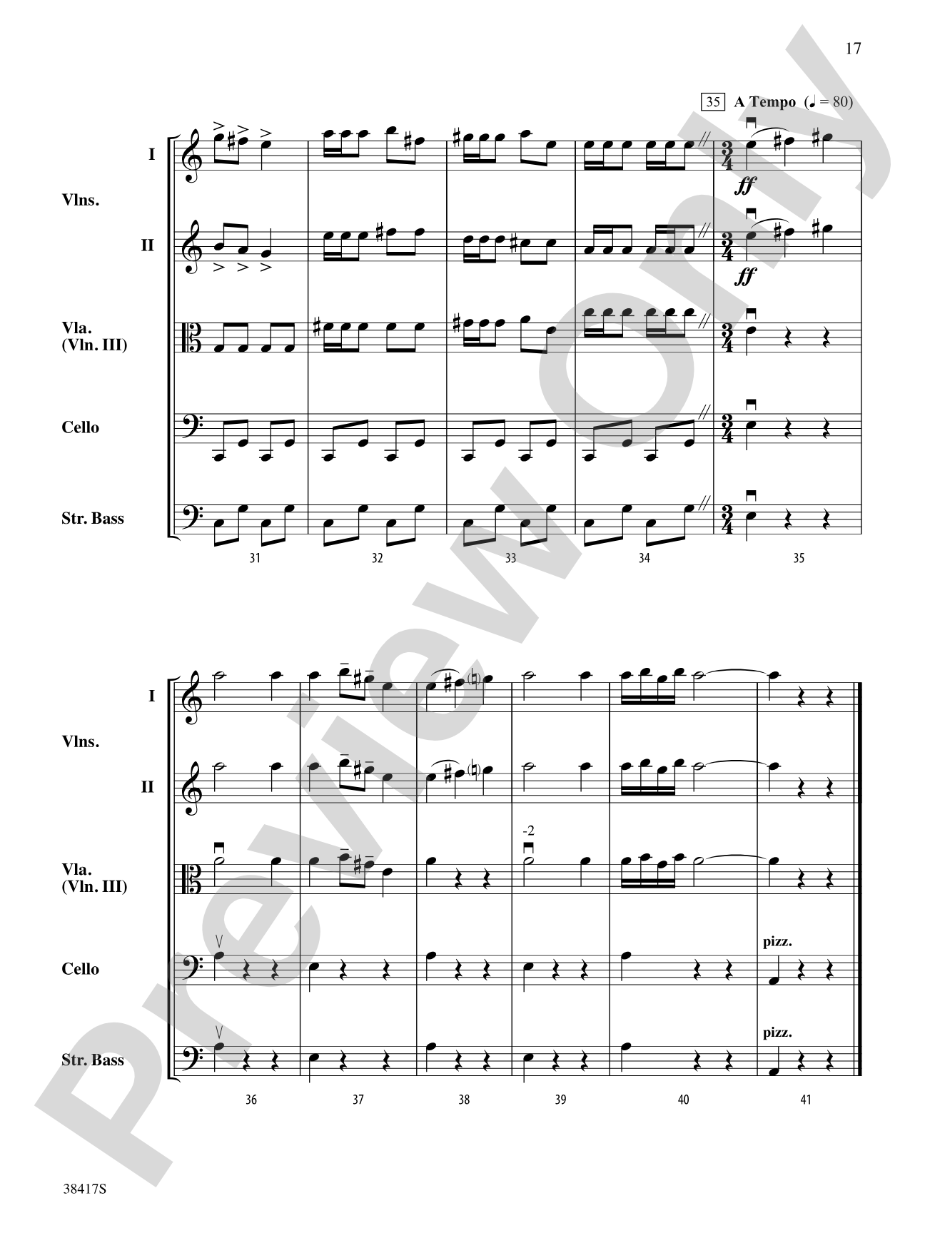 Themes from St. Paul's Suite: String Orchestra Conductor Score & Parts