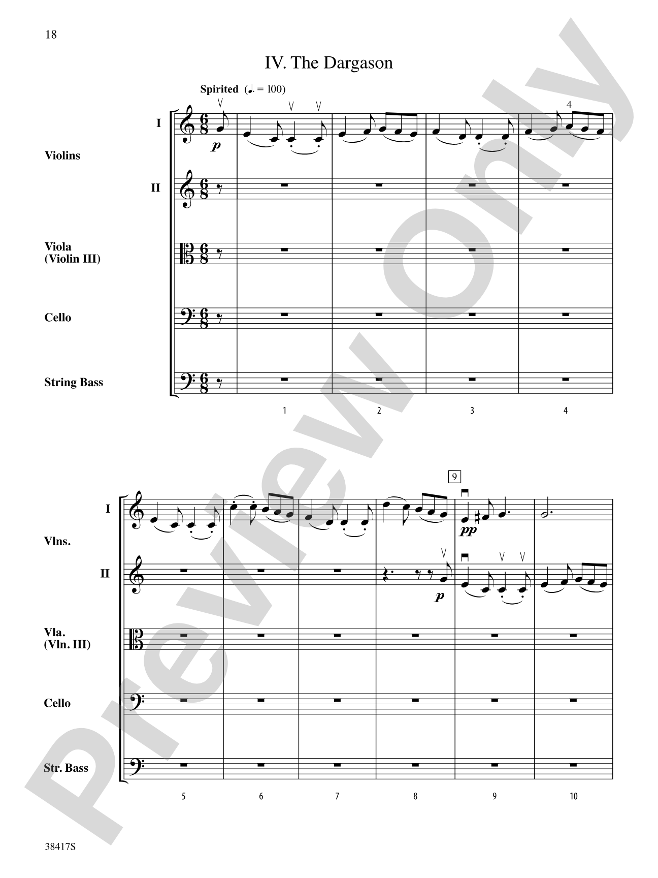 Themes from St. Paul's Suite: String Orchestra Conductor Score & Parts