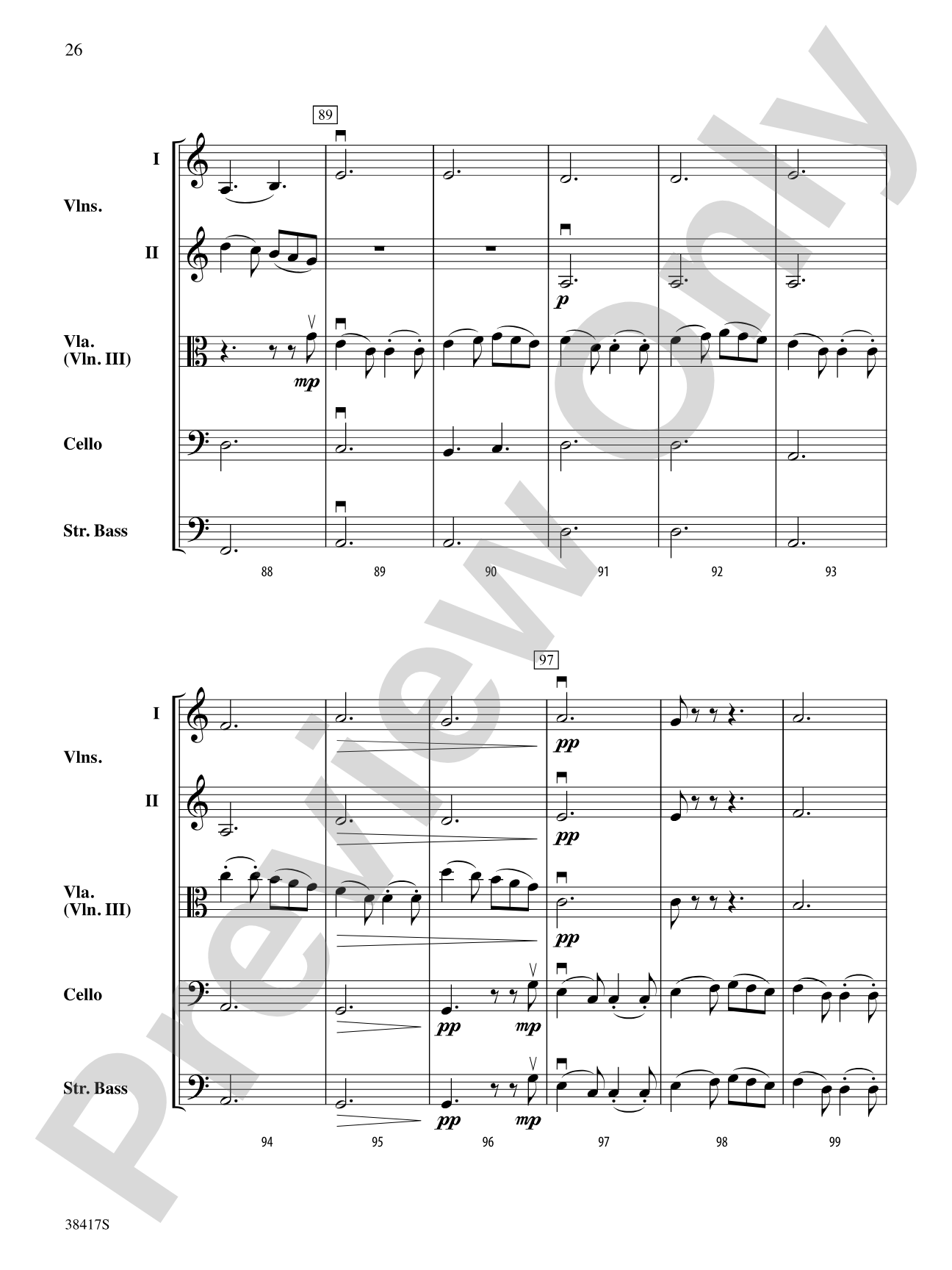 Themes from St. Paul's Suite: String Orchestra Conductor Score & Parts