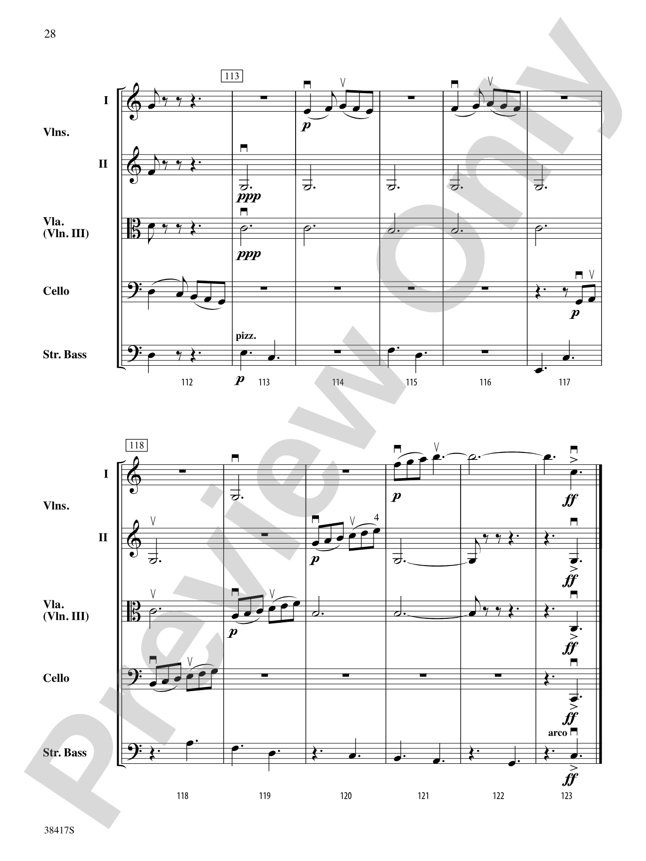 Themes from St. Paul's Suite: String Orchestra Conductor Score & Parts