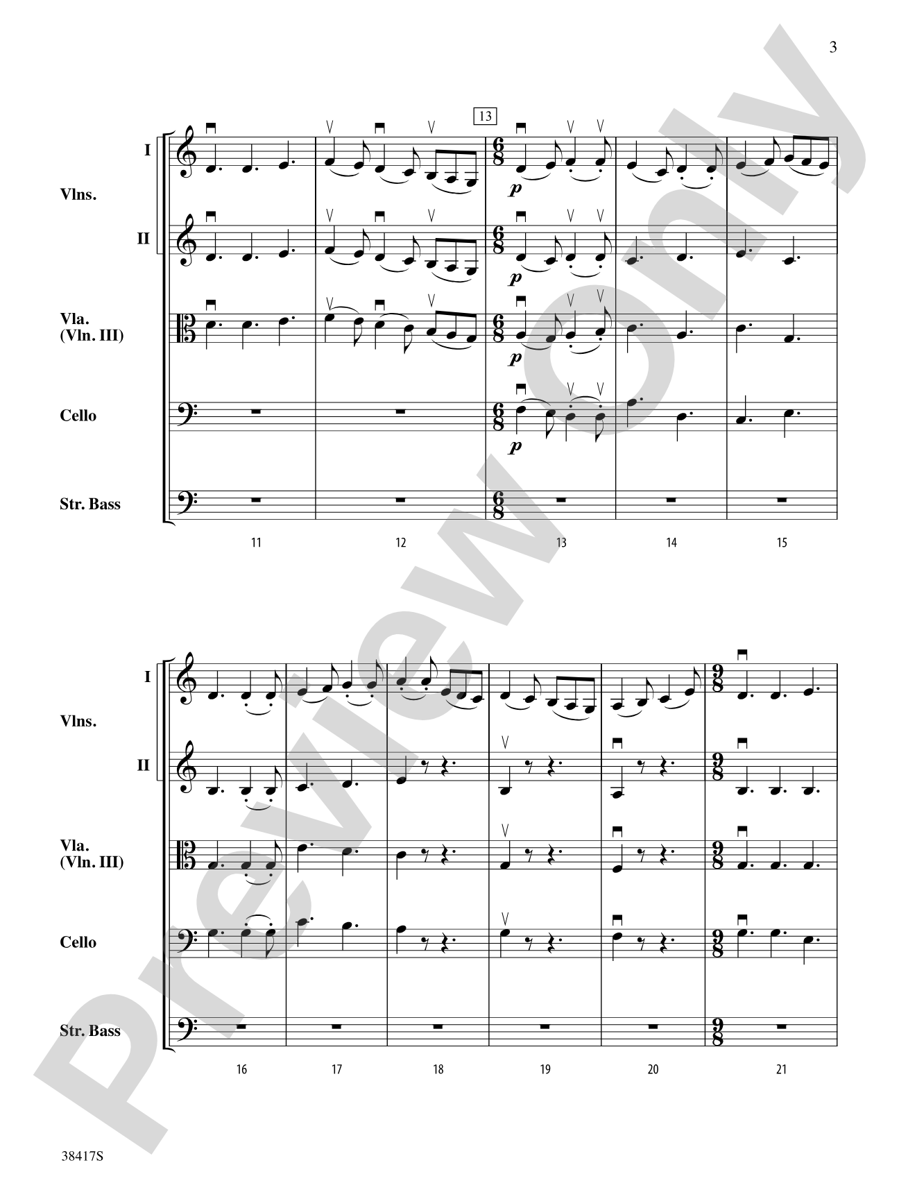 Themes from St. Paul's Suite: String Orchestra Conductor Score & Parts