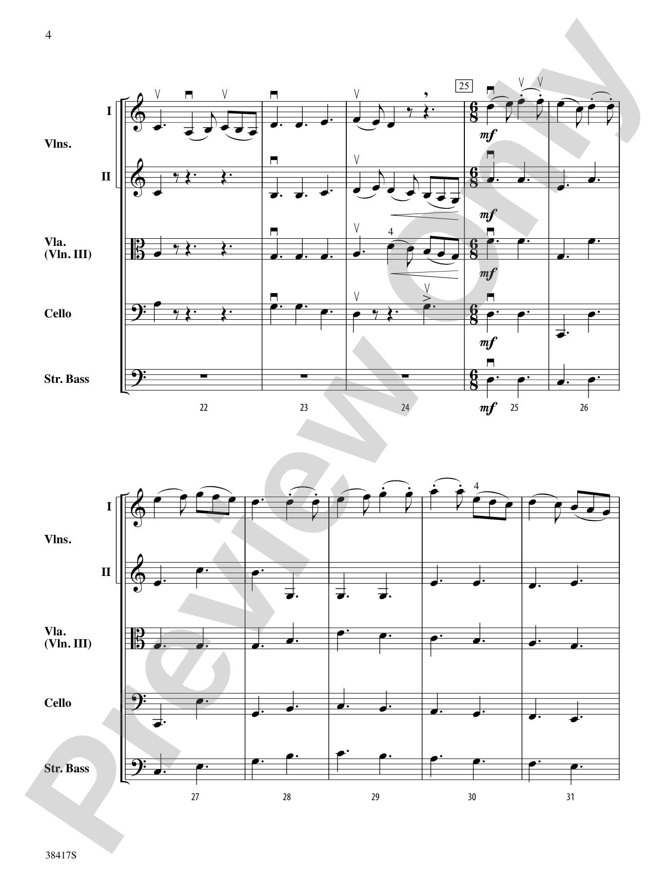 Themes from St. Paul's Suite: String Orchestra Conductor Score & Parts