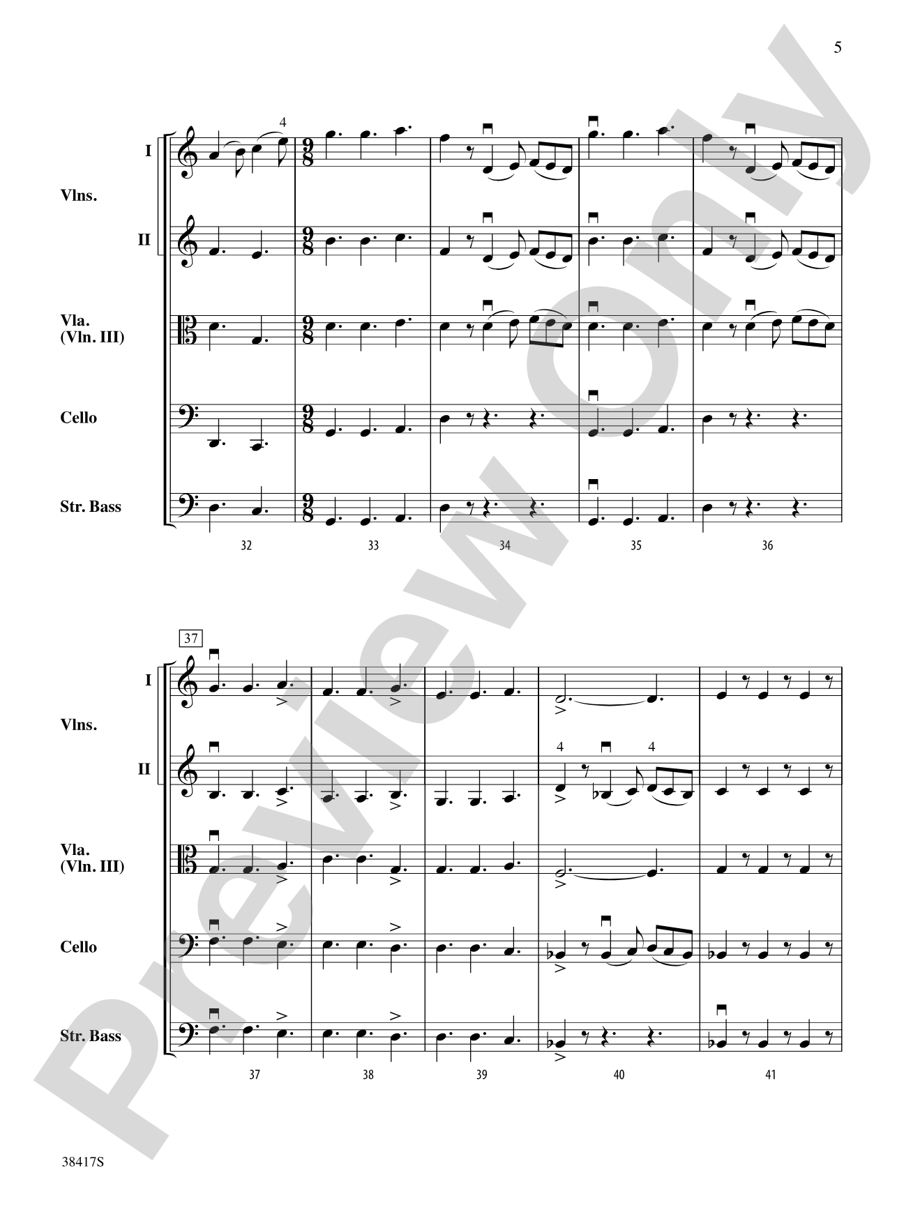 Themes from St. Paul's Suite: String Orchestra Conductor Score & Parts