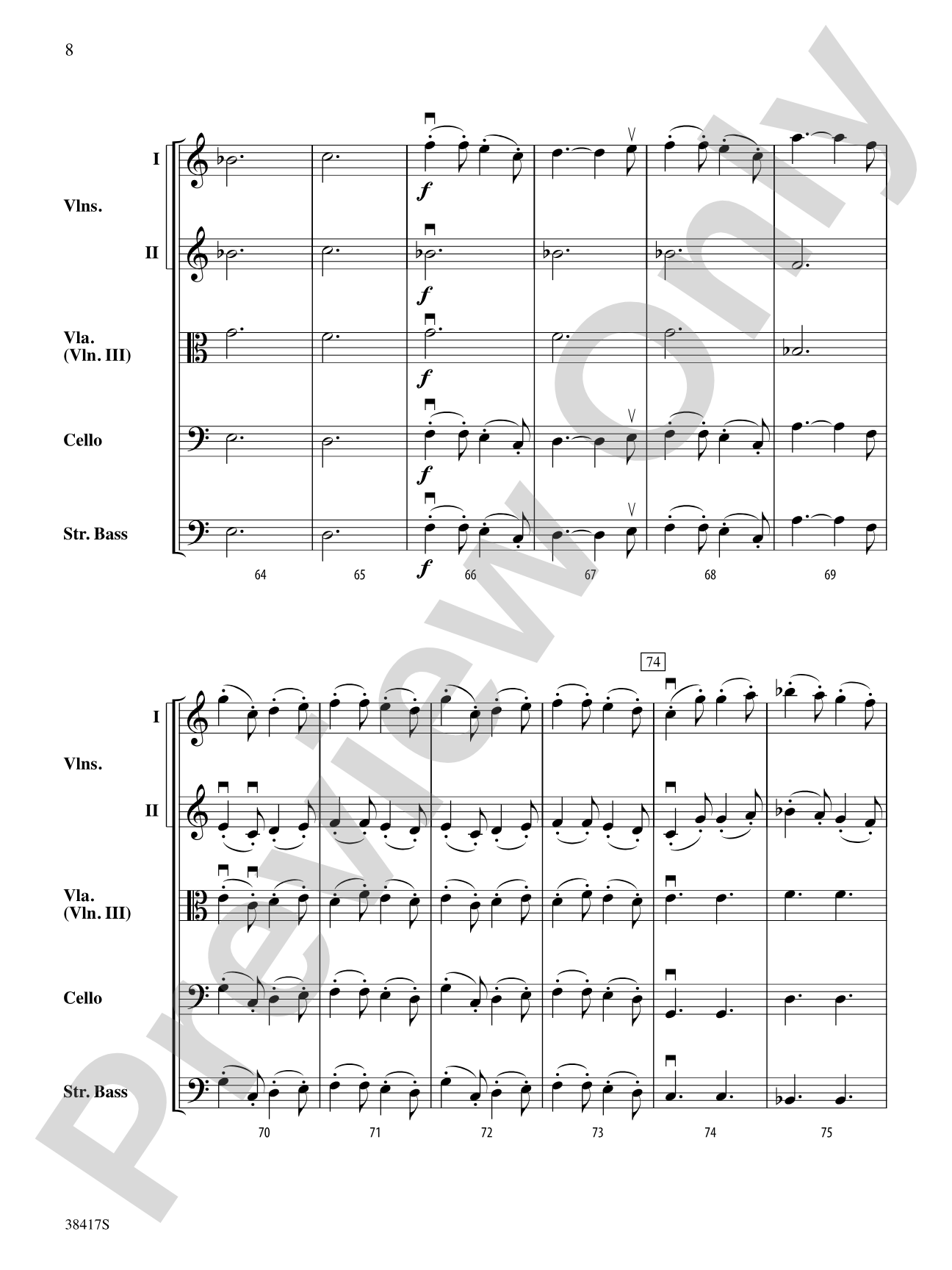 Themes from St. Paul's Suite: String Orchestra Conductor Score & Parts
