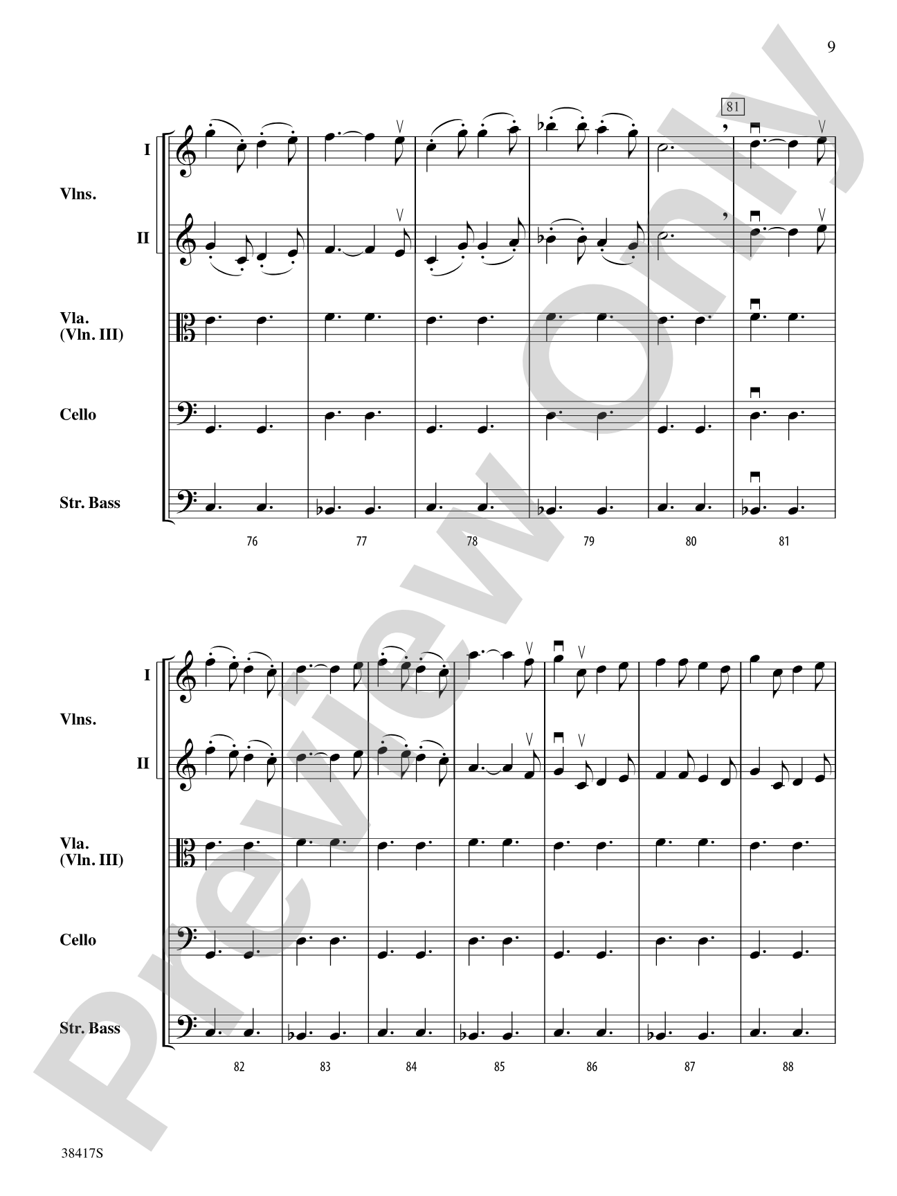 Themes from St. Paul's Suite: String Orchestra Conductor Score & Parts
