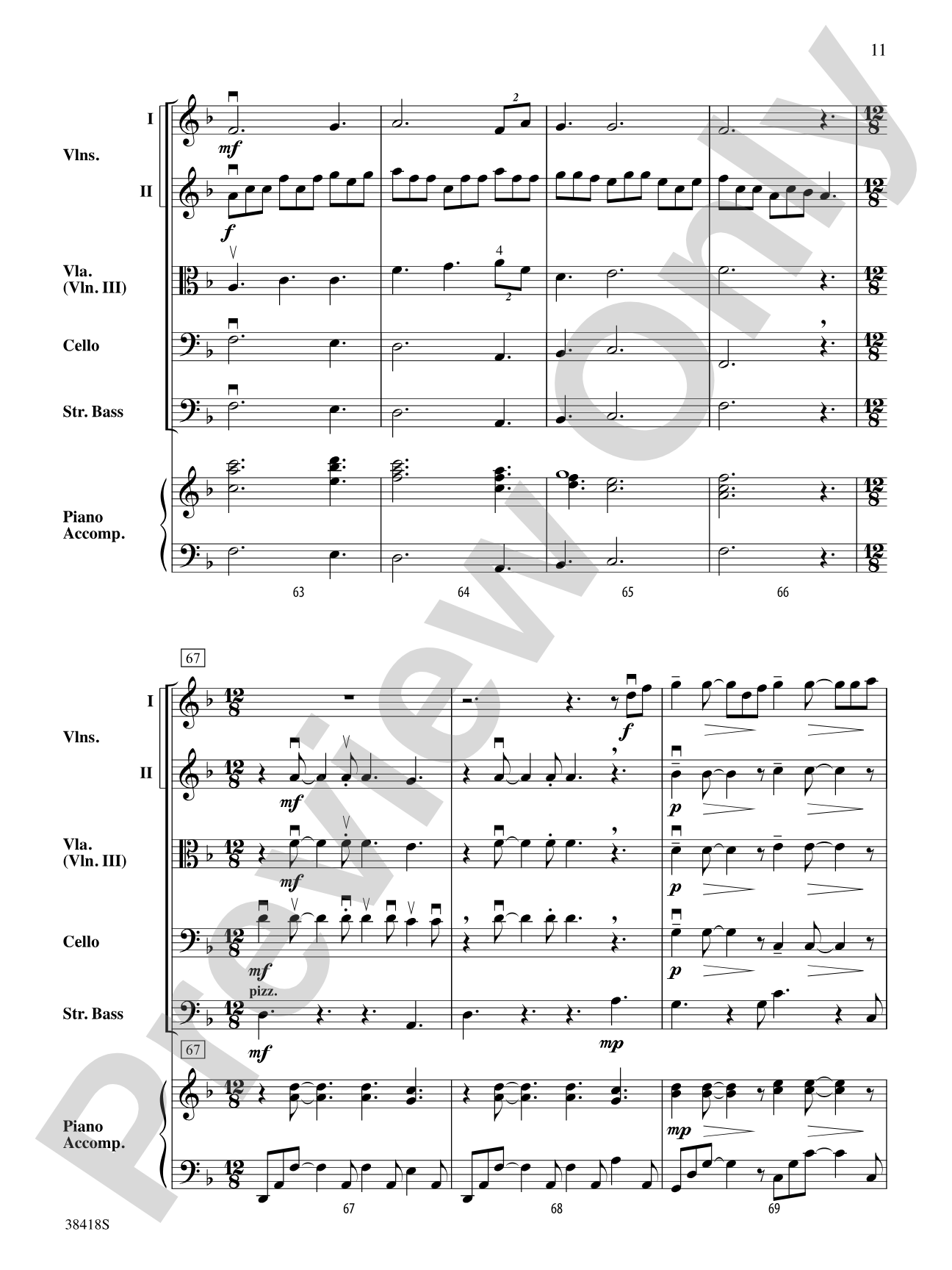 Return to Skye: String Orchestra Conductor Score & Parts
