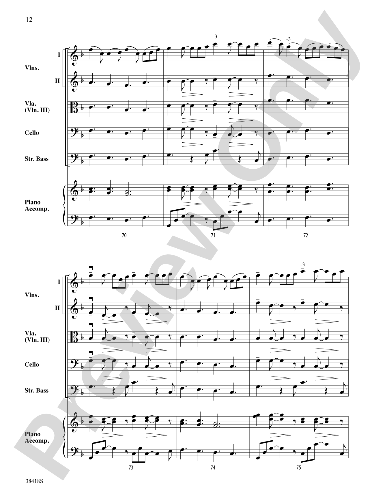 Return to Skye: String Orchestra Conductor Score & Parts