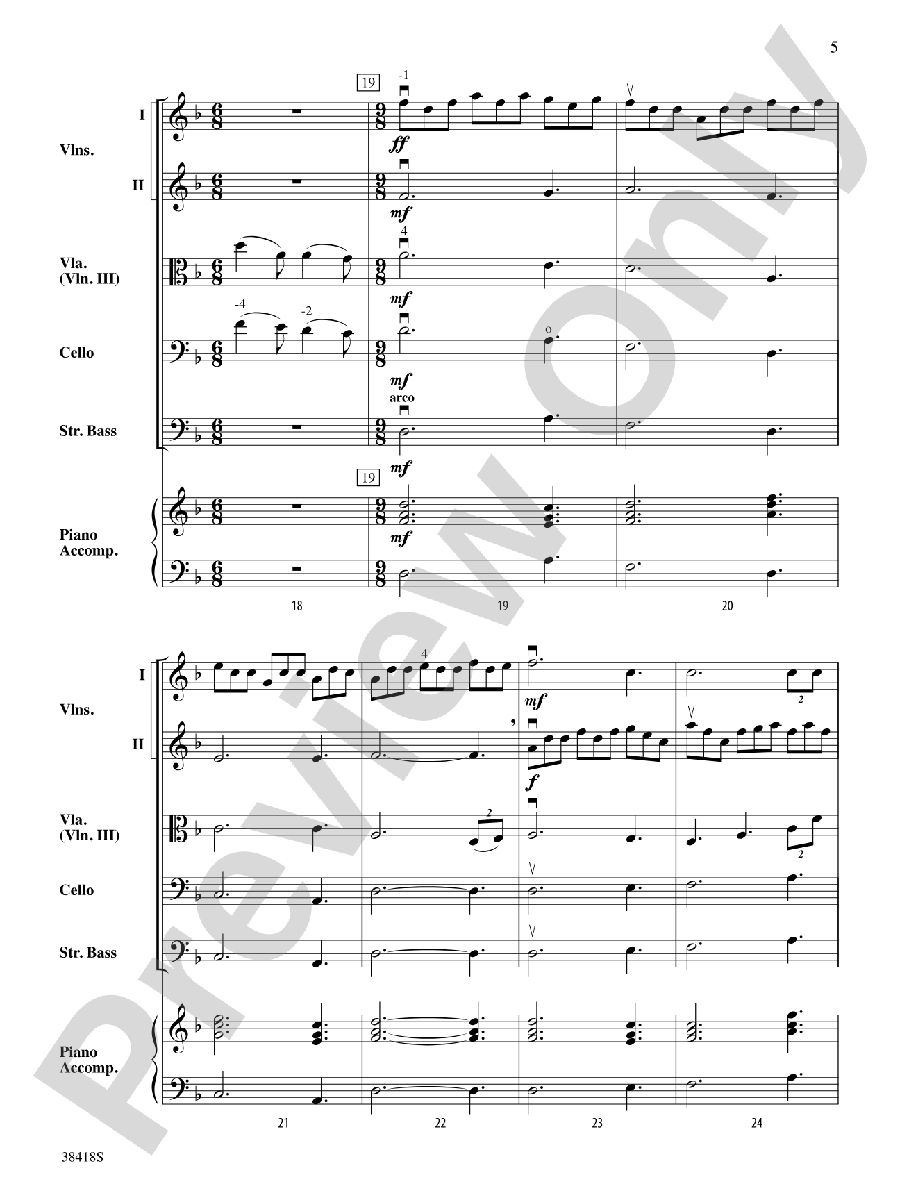 Return to Skye: String Orchestra Conductor Score & Parts