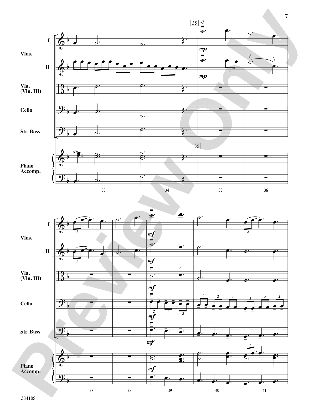 Return to Skye: String Orchestra Conductor Score & Parts