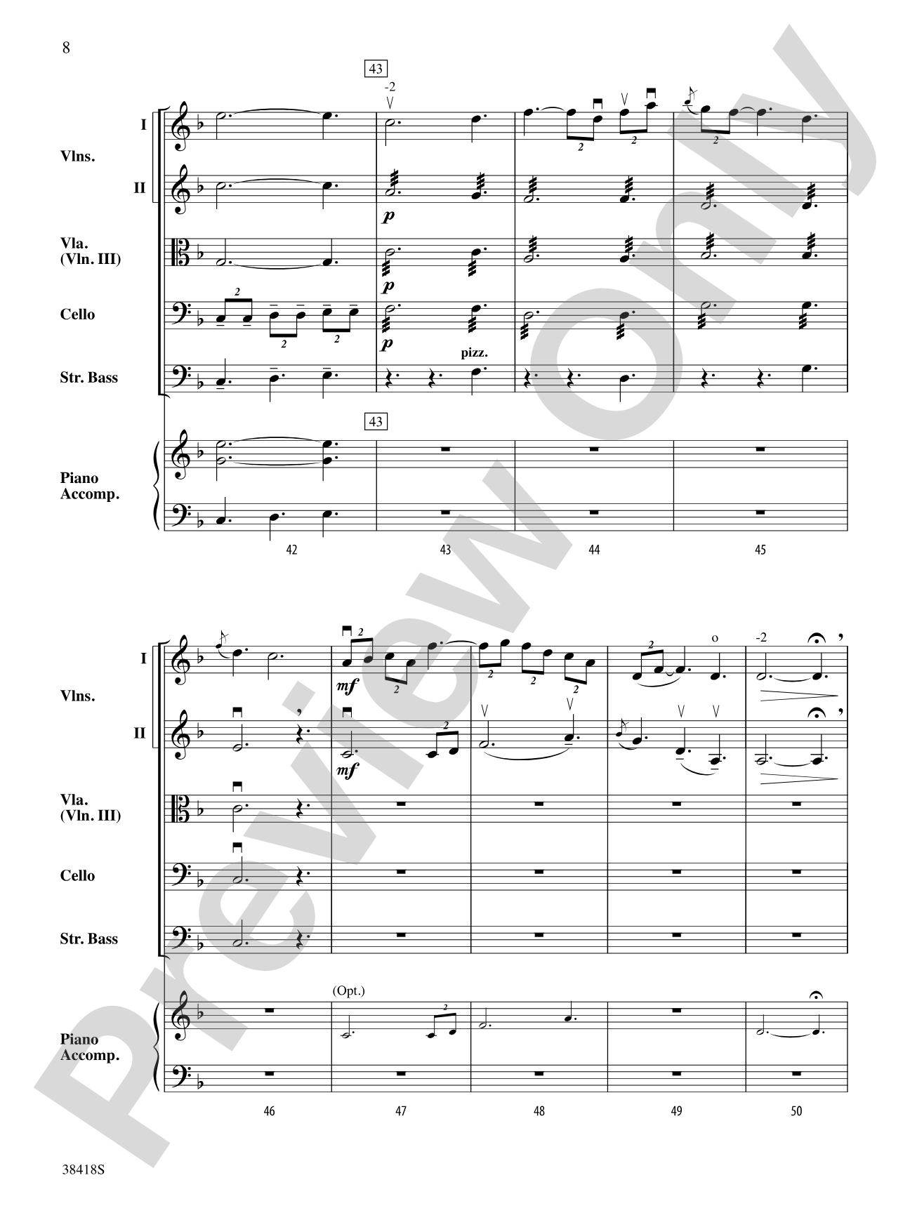 Return to Skye: String Orchestra Conductor Score & Parts