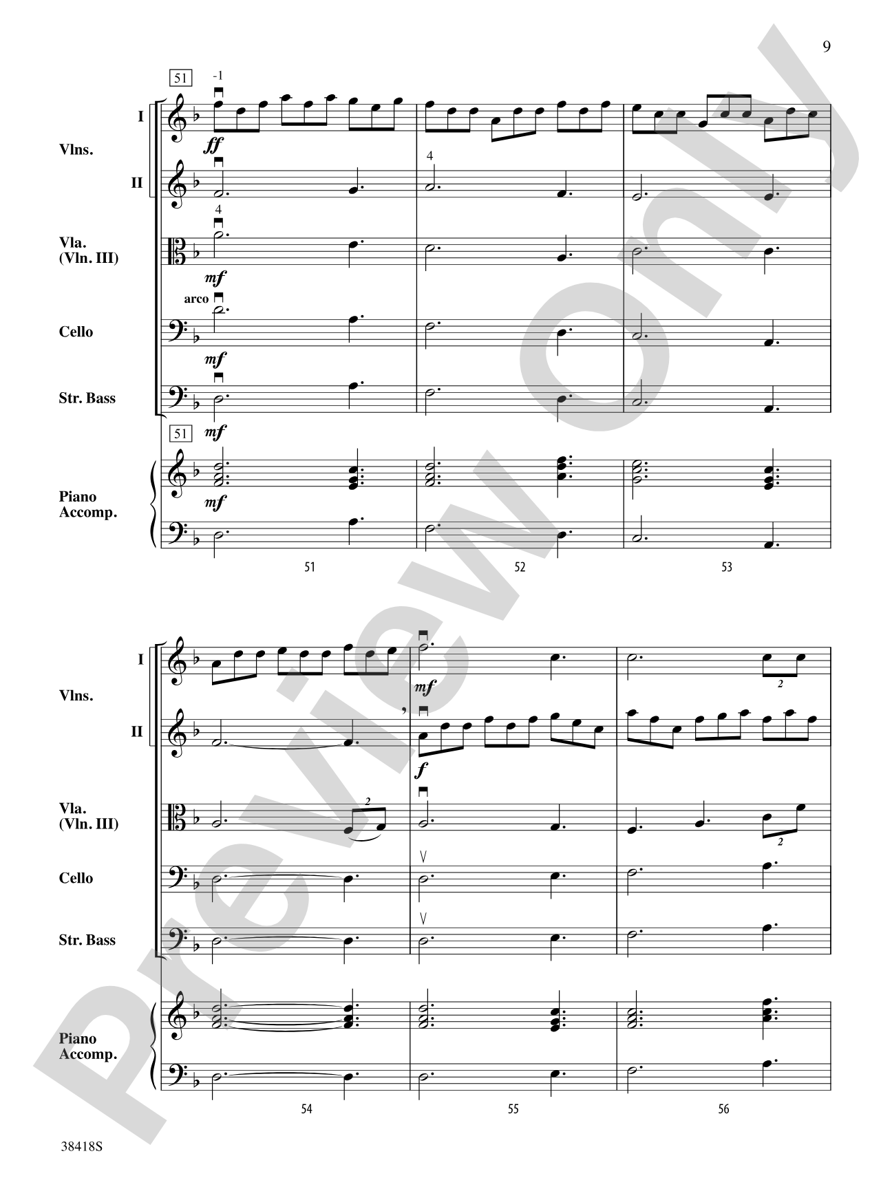 Return to Skye: String Orchestra Conductor Score & Parts