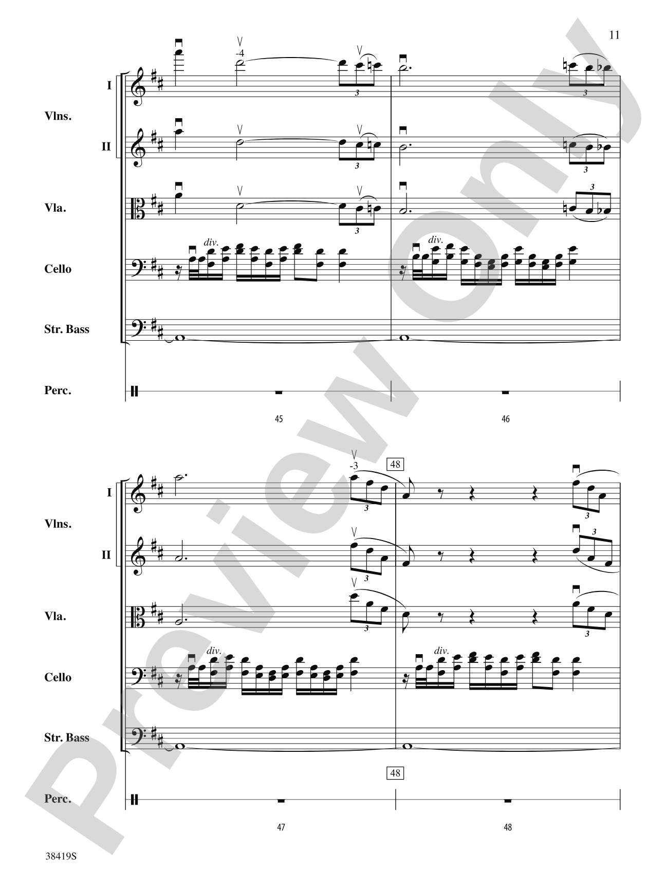 Highlights from the 1812 Overture: Score