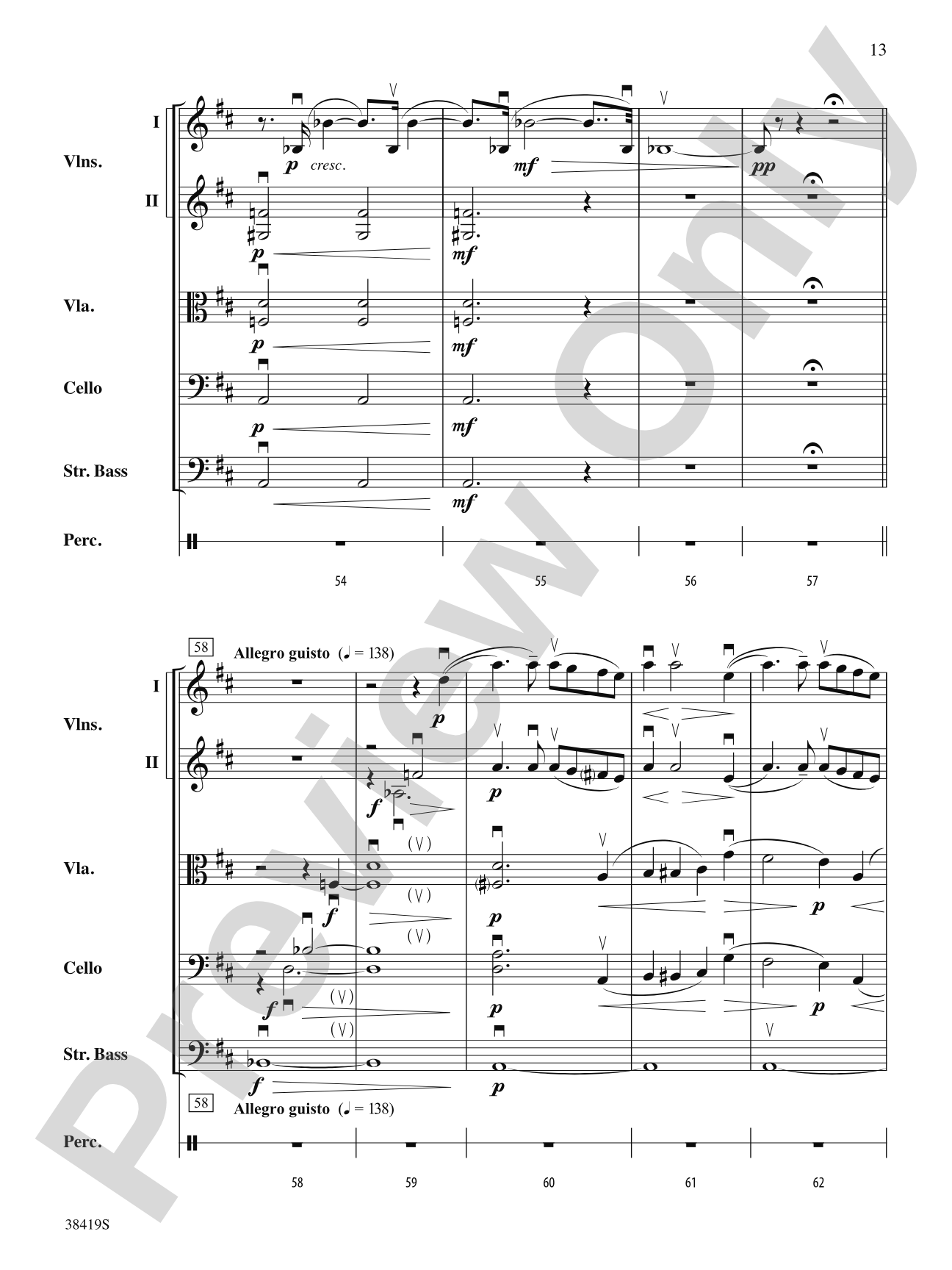 Highlights from the 1812 Overture: Score