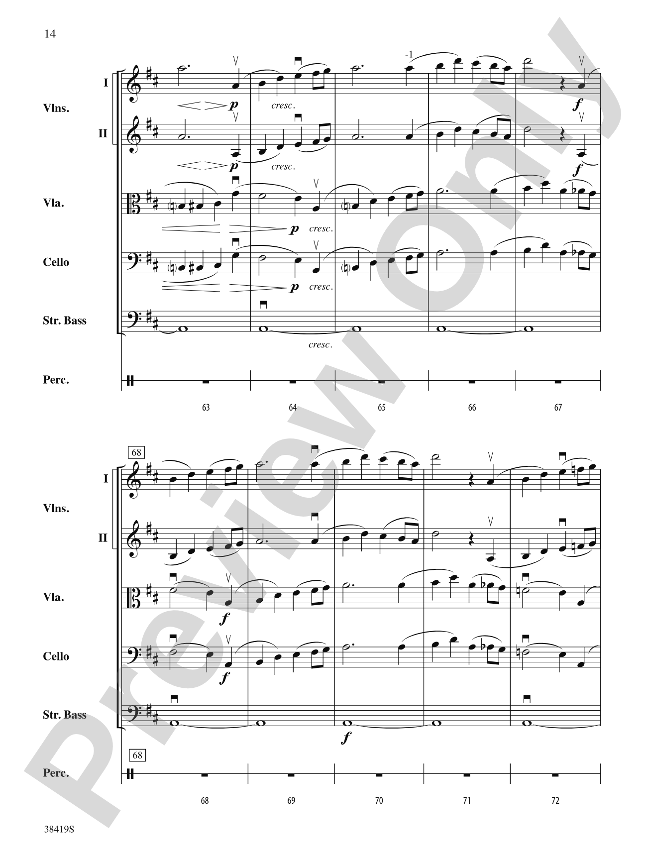 Highlights from the 1812 Overture: Score