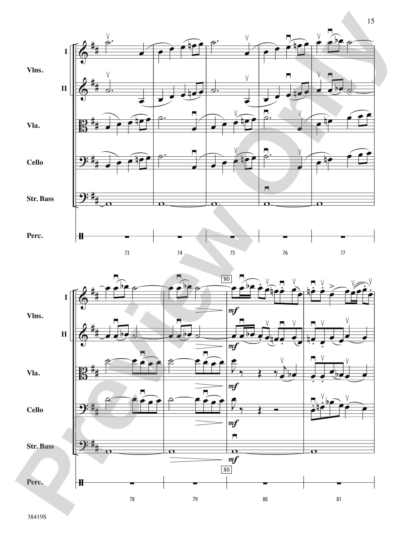 Highlights from the 1812 Overture: Score