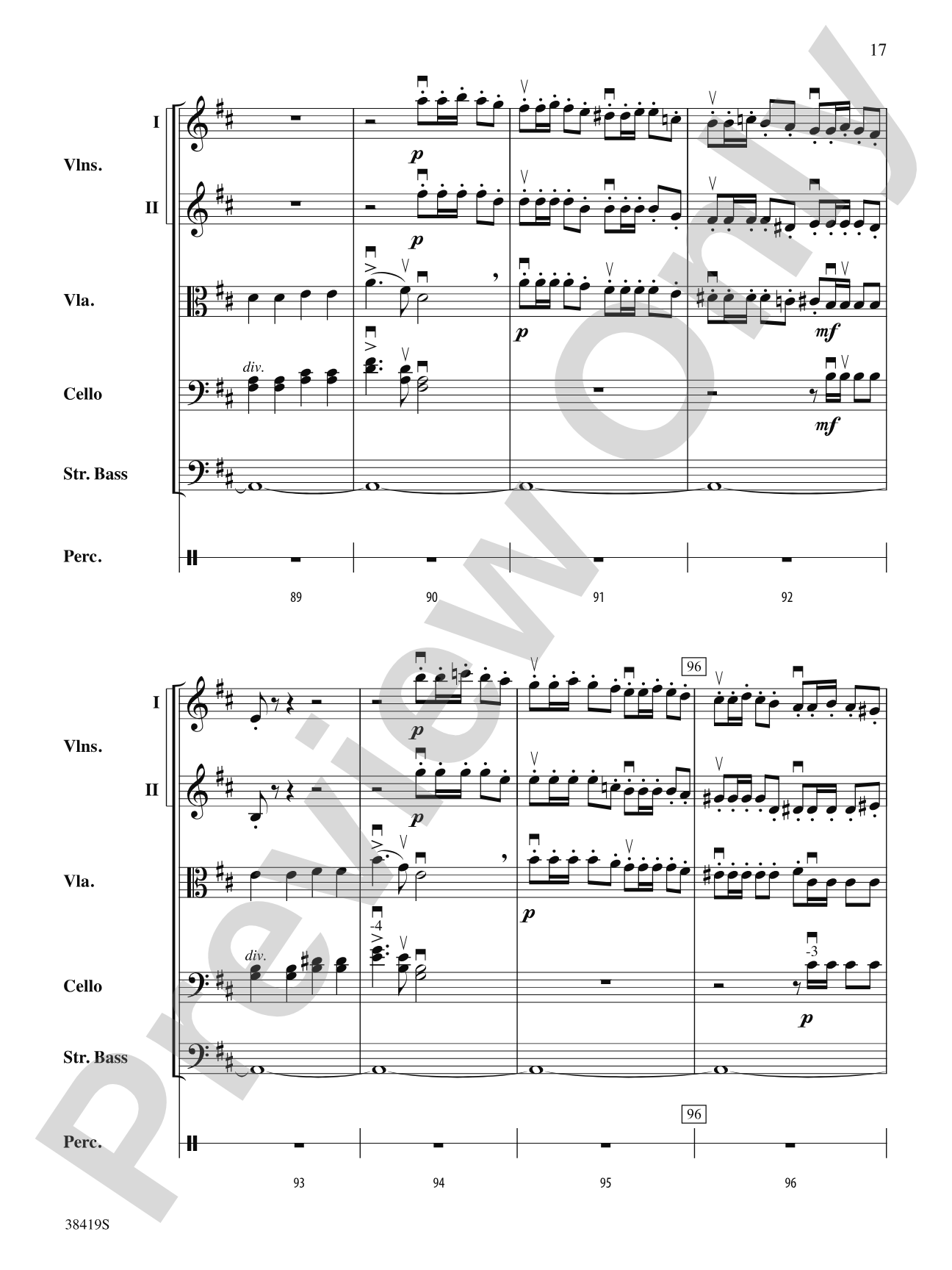 Highlights from the 1812 Overture: Score