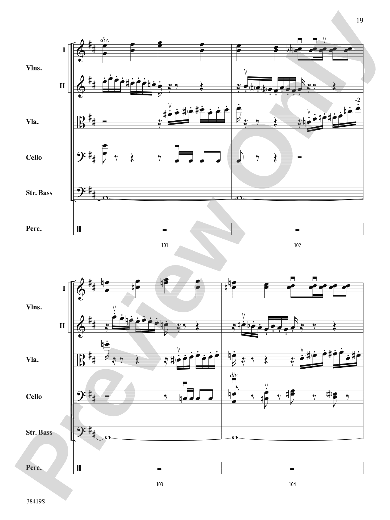 Highlights from the 1812 Overture: Score