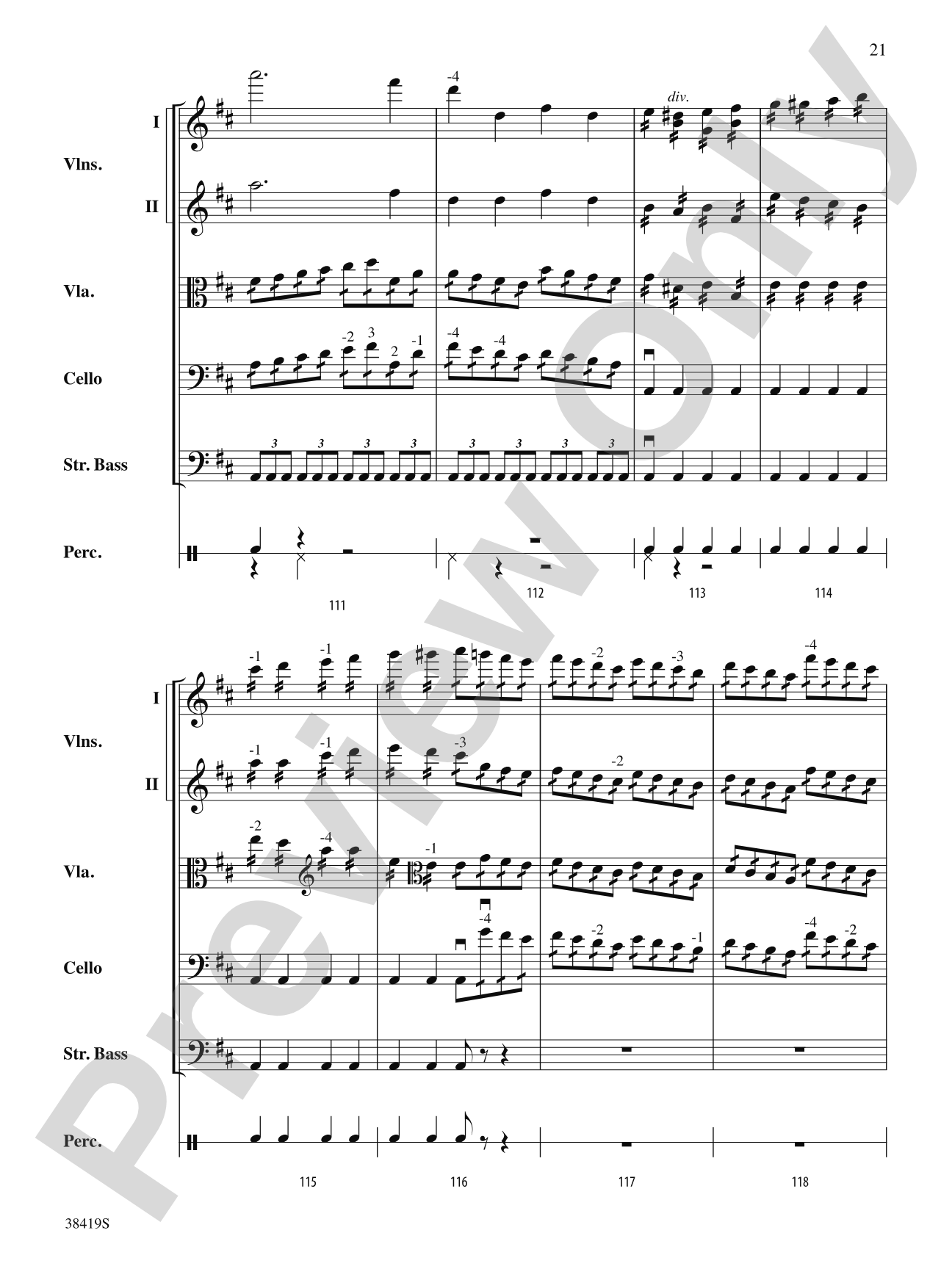 Highlights from the 1812 Overture: Score