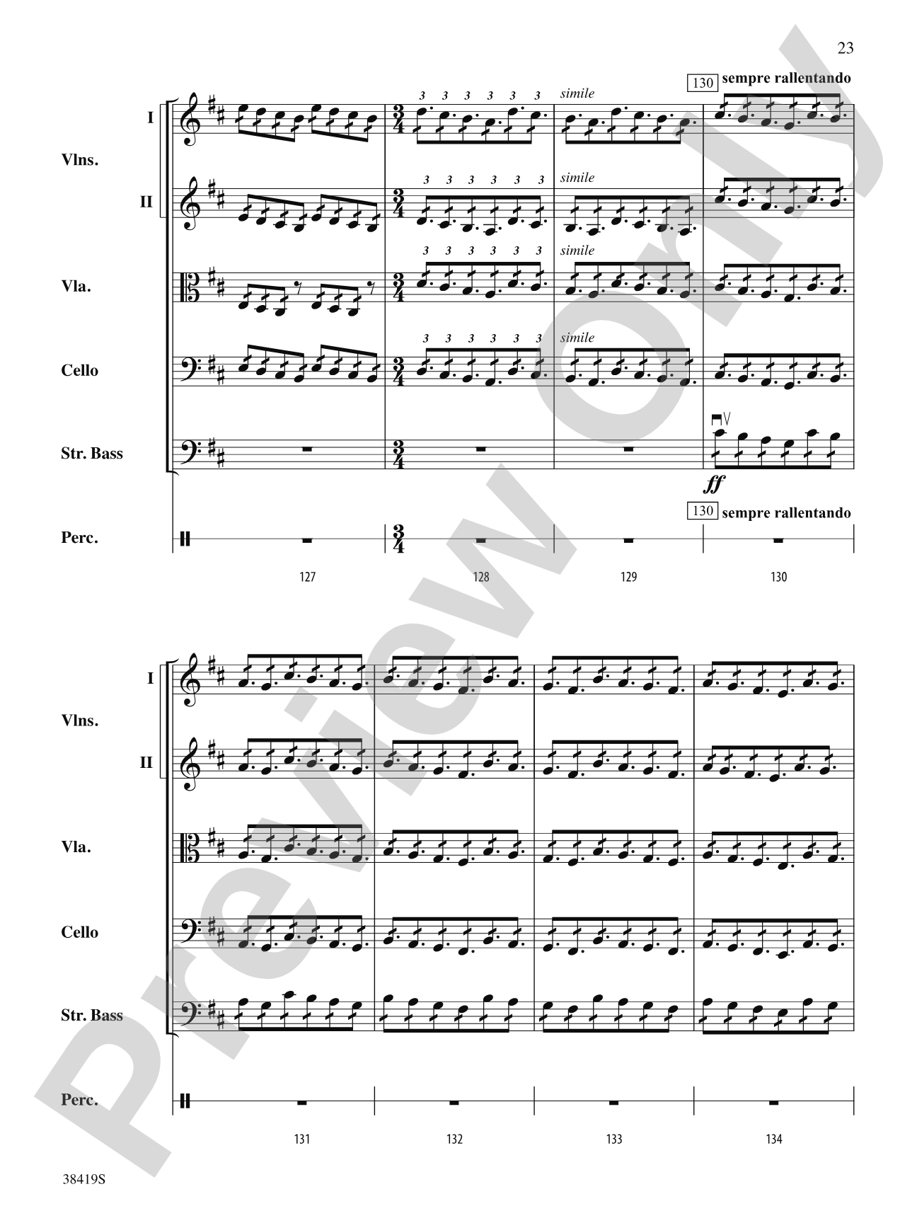 Highlights from the 1812 Overture: Score