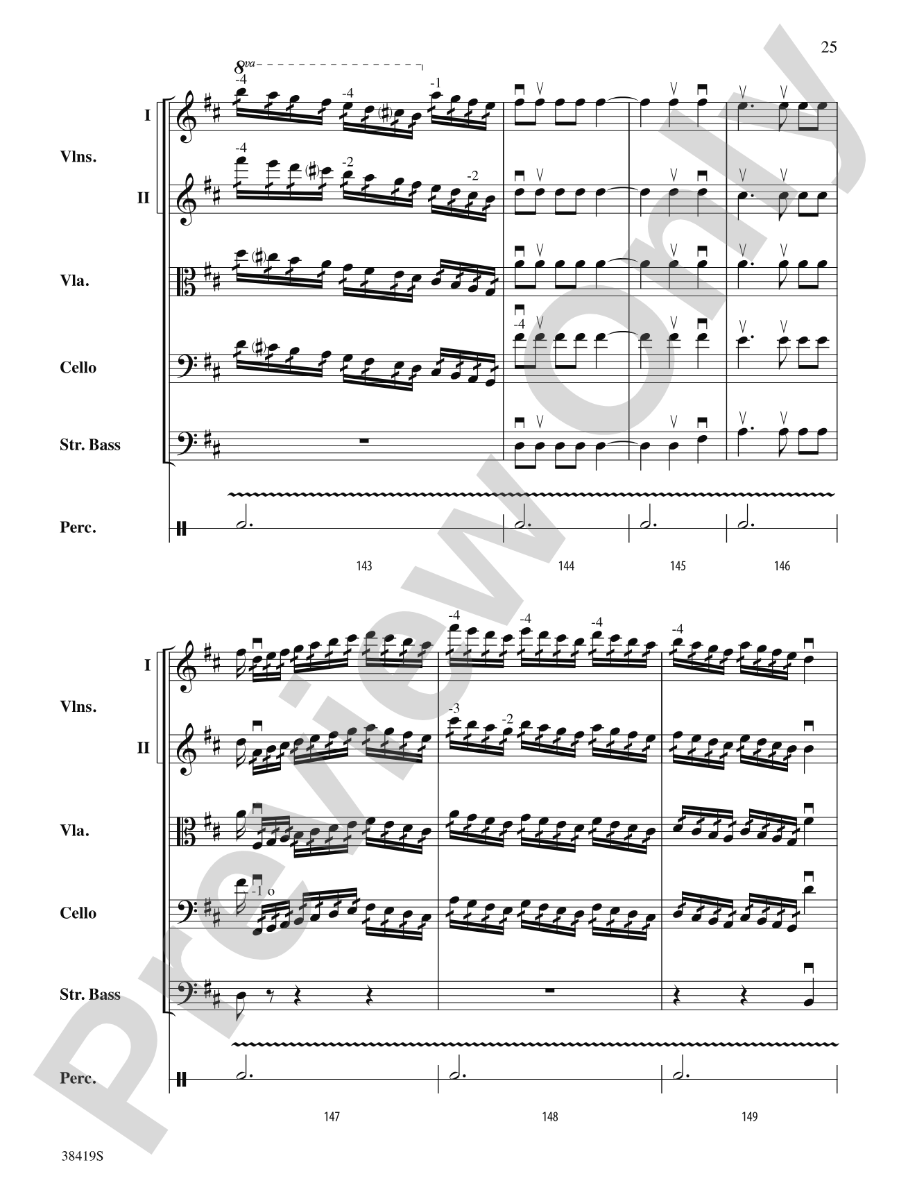 Highlights from the 1812 Overture: Score