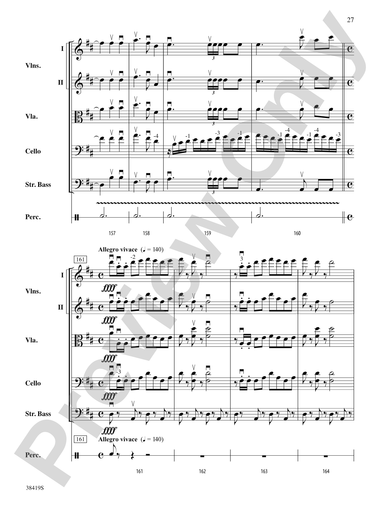 Highlights from the 1812 Overture: Score