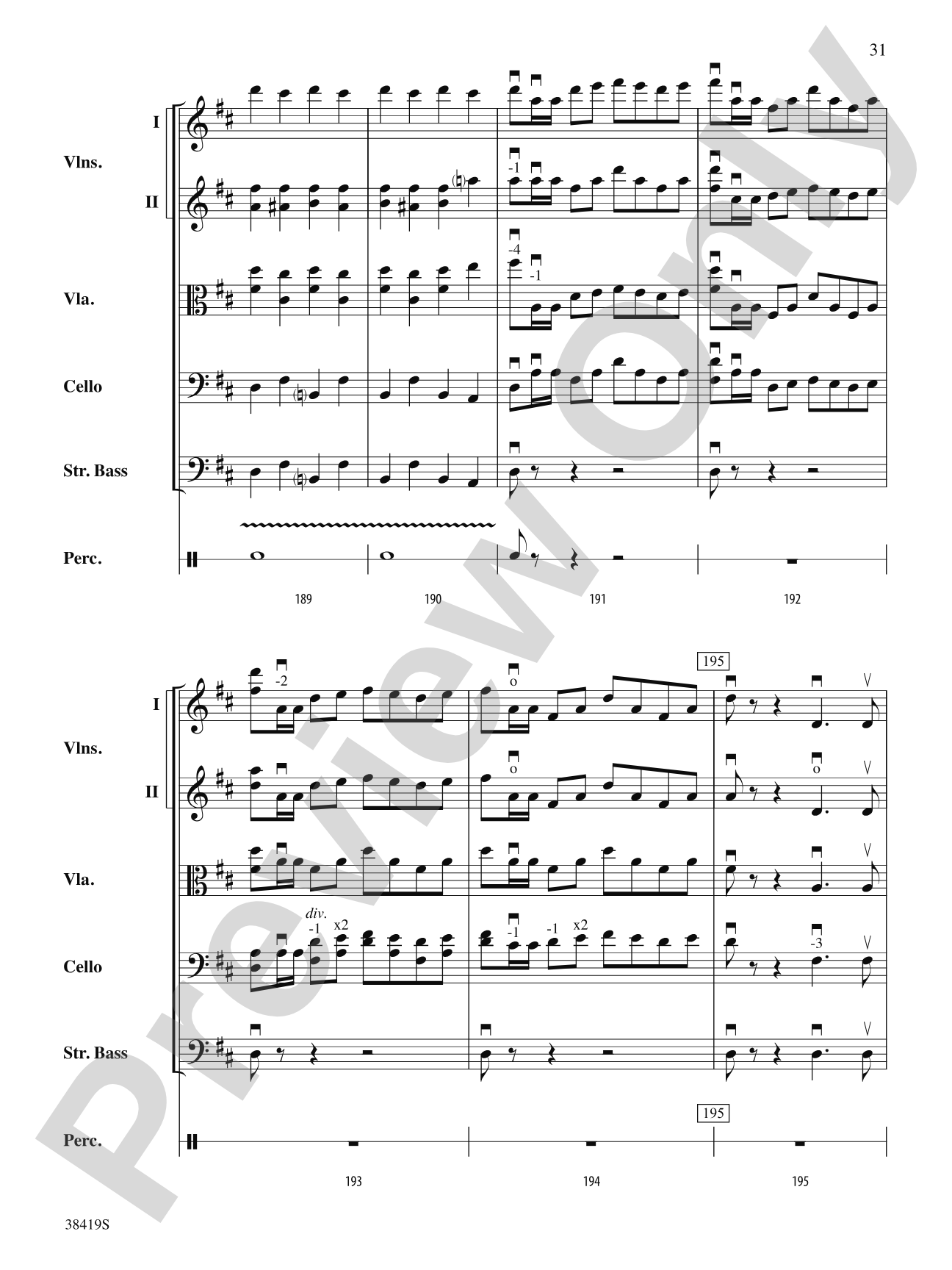 Highlights from the 1812 Overture: Score