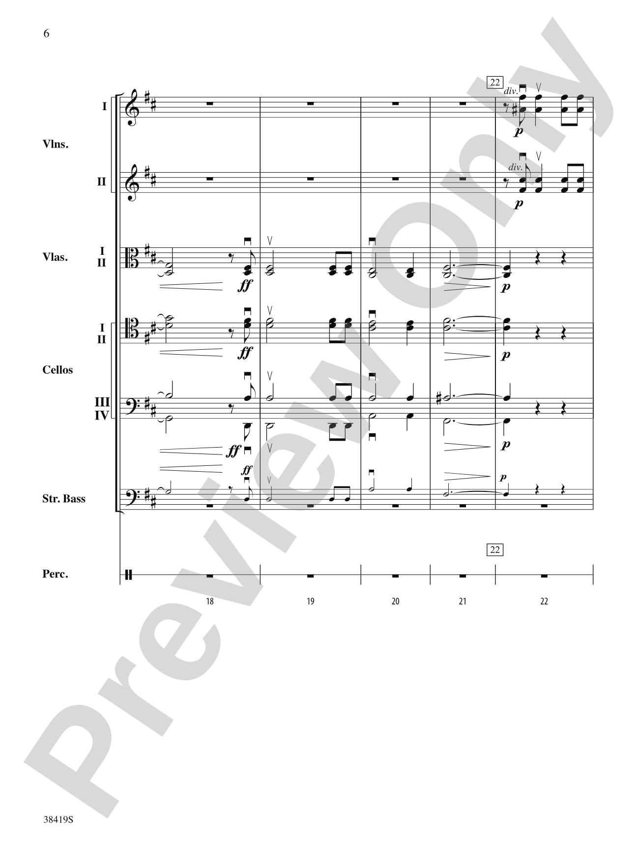 Highlights from the 1812 Overture: Score