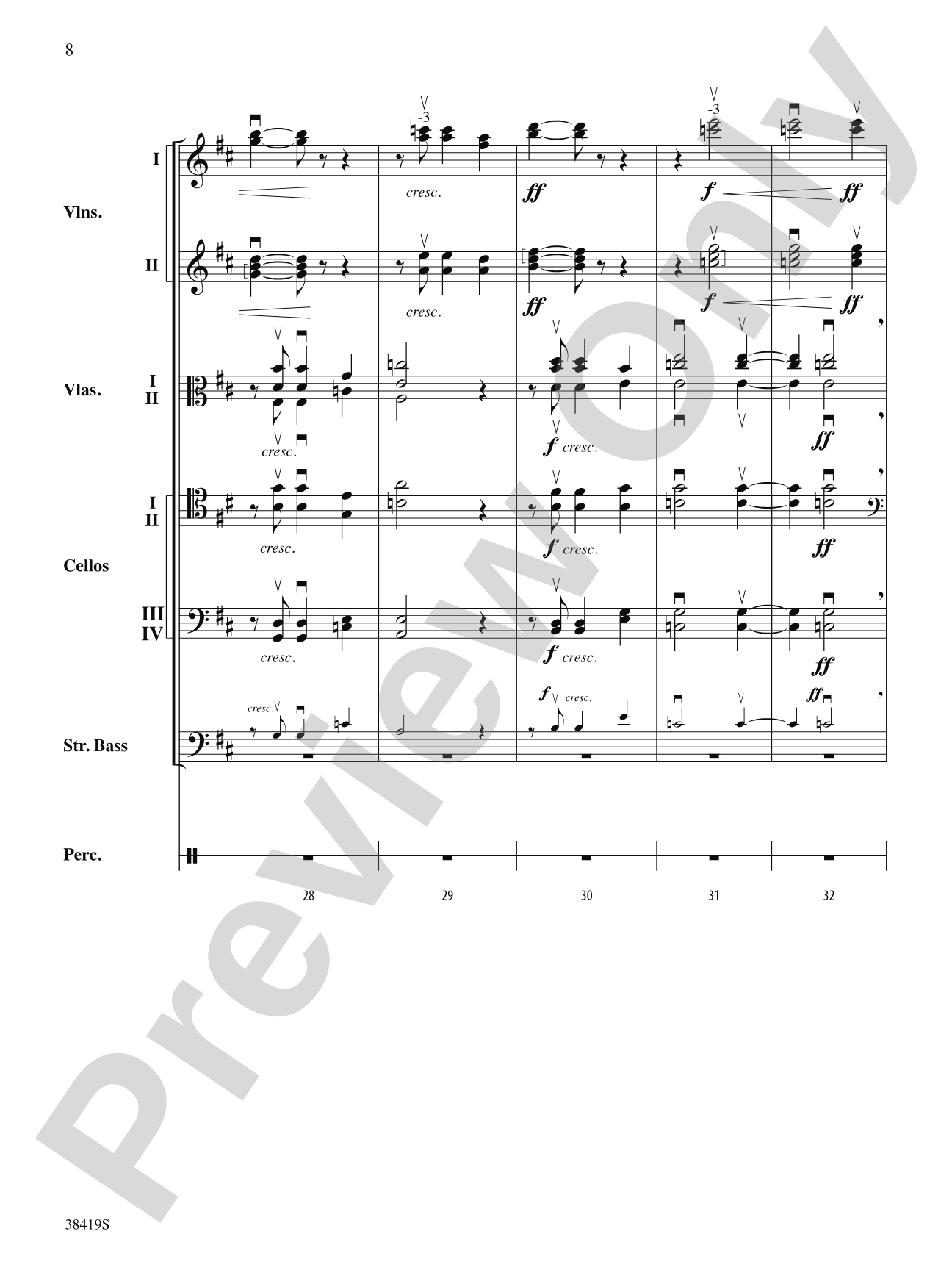 Highlights from the 1812 Overture: Score