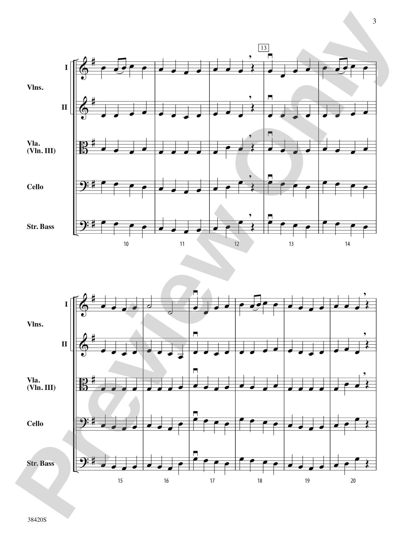 Procession of the Heroes: String Orchestra Conductor Score & Parts