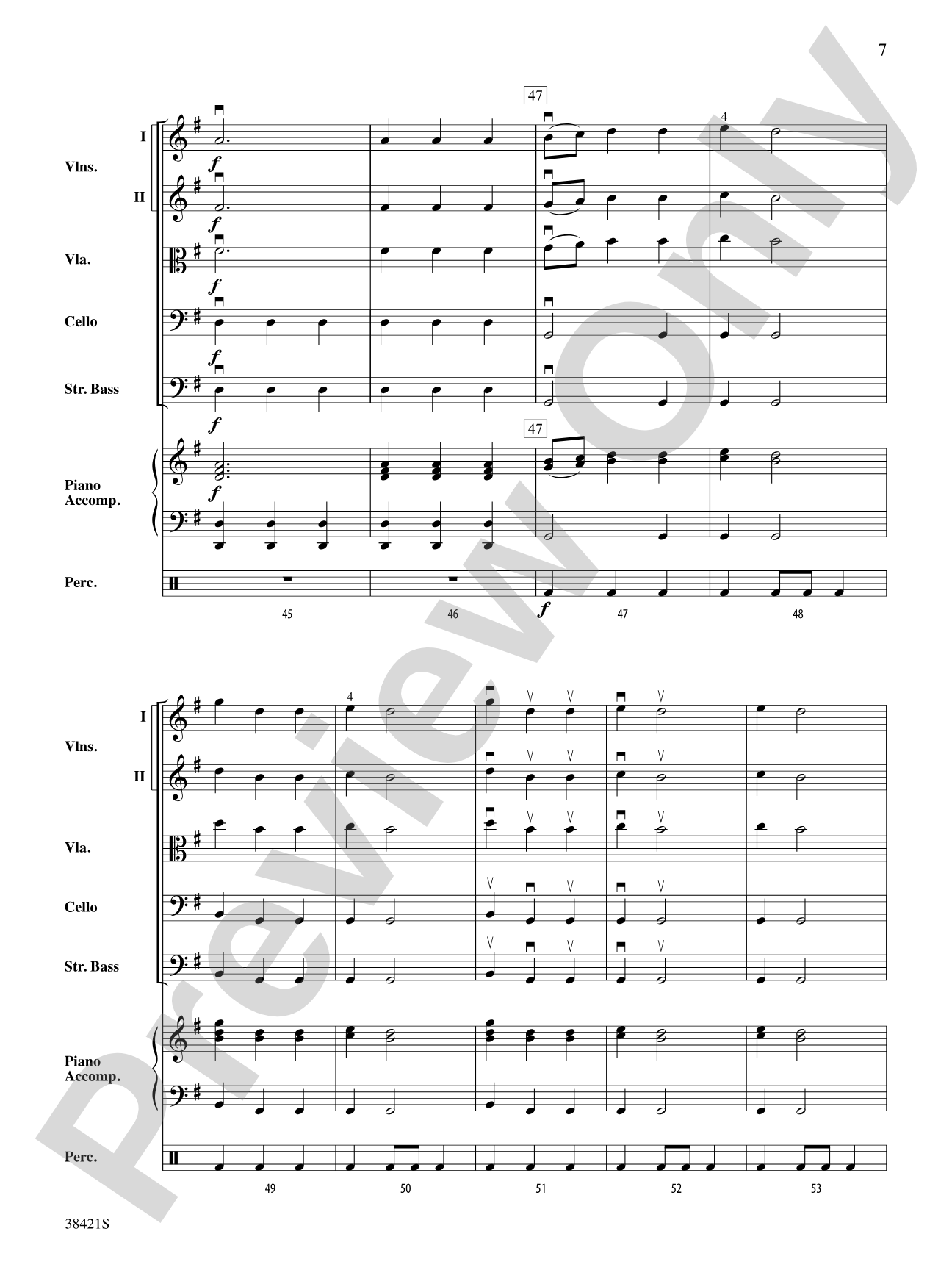 Slavonic Dance No. 1: String Orchestra Conductor Score & Parts