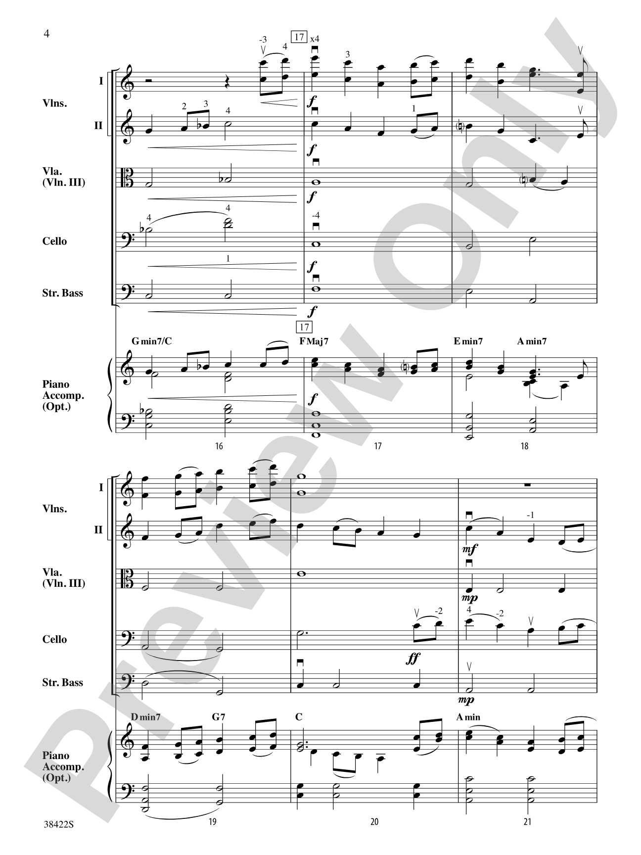 As Twilight Falls: String Orchestra Conductor Score & Parts
