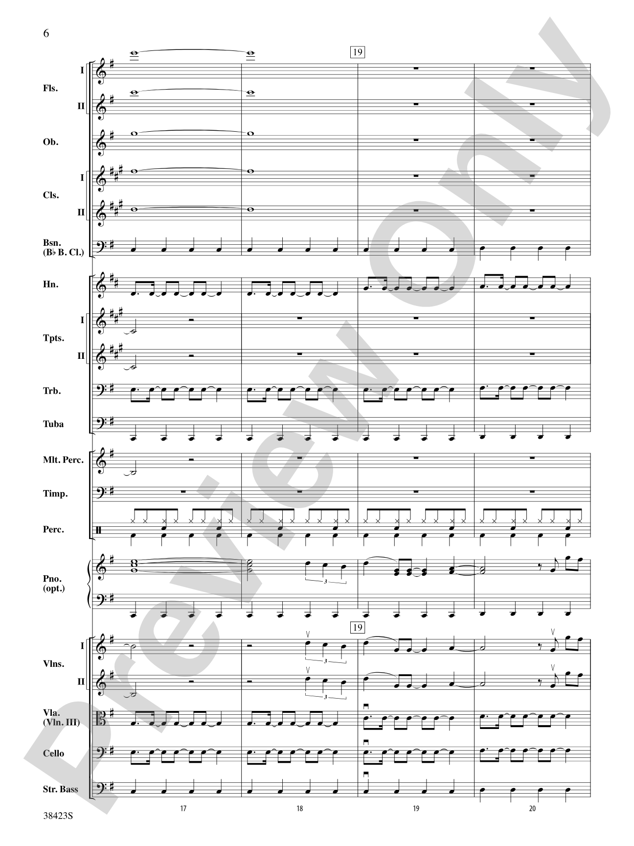 Edge of Glory: Full Orchestra Conductor Score & Parts