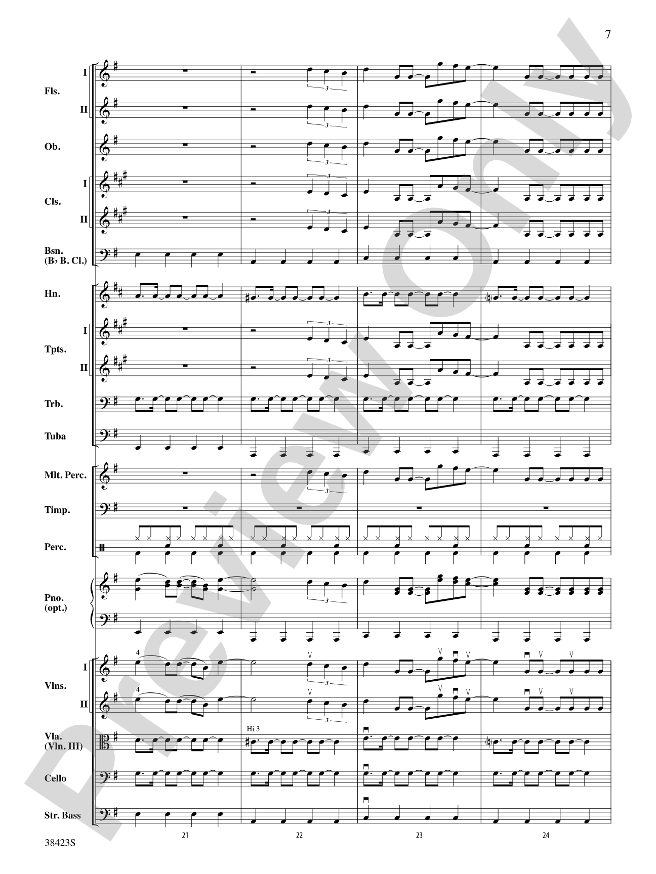 Edge of Glory: Full Orchestra Conductor Score & Parts
