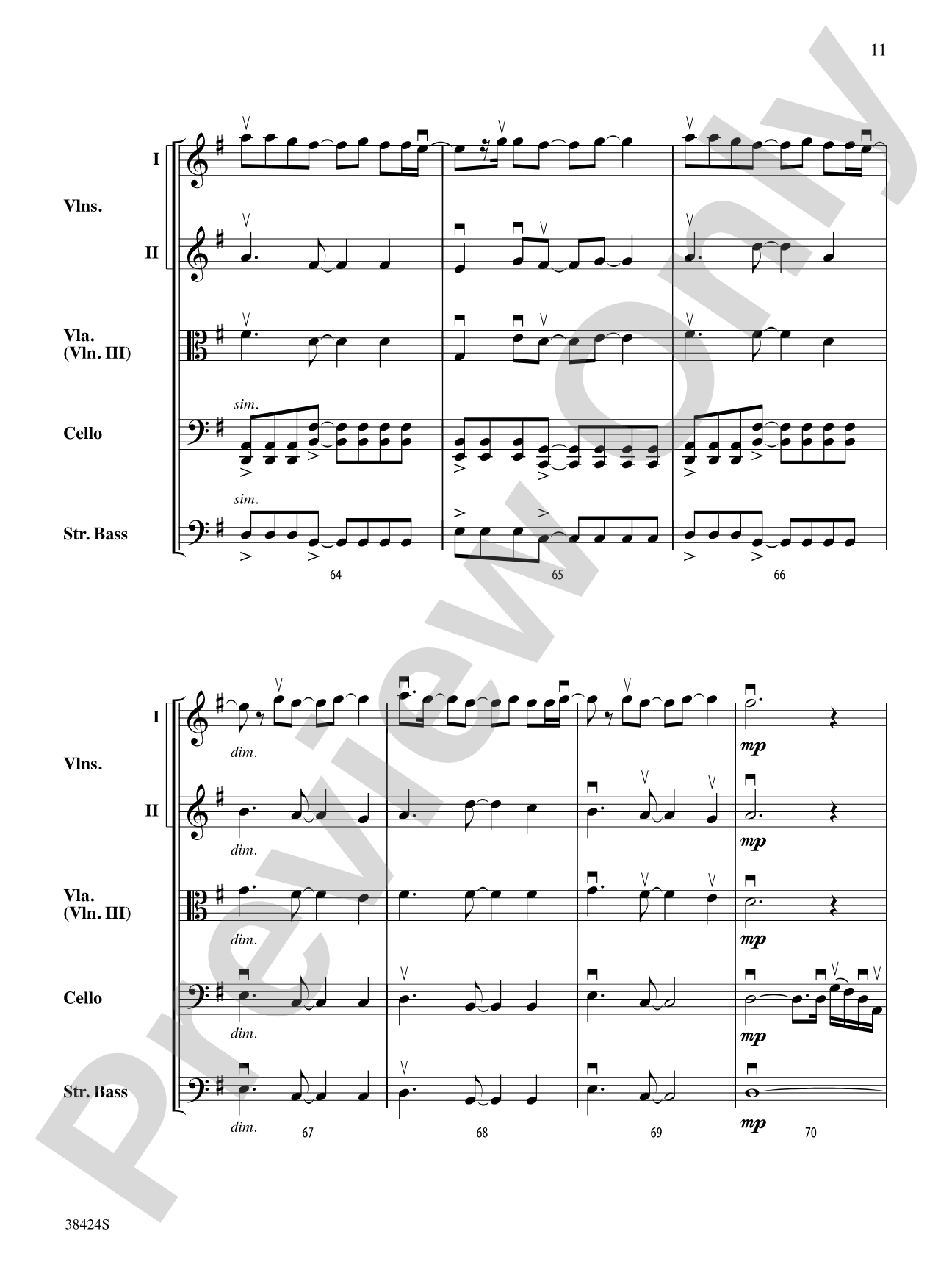 My Immortal: String Orchestra Conductor Score & Parts