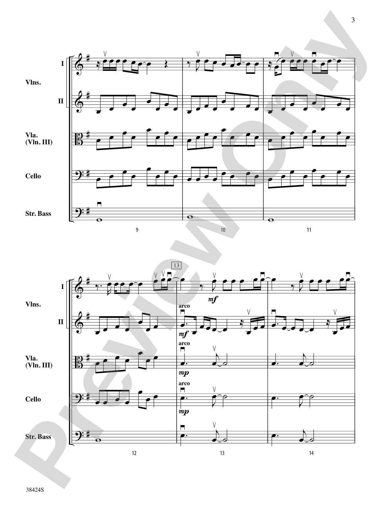 My Immortal: String Orchestra Conductor Score & Parts