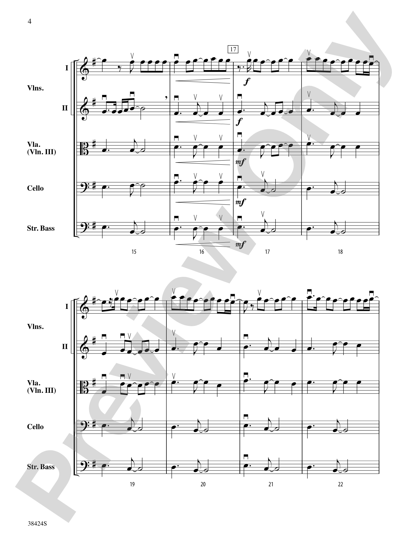 My Immortal: String Orchestra Conductor Score & Parts