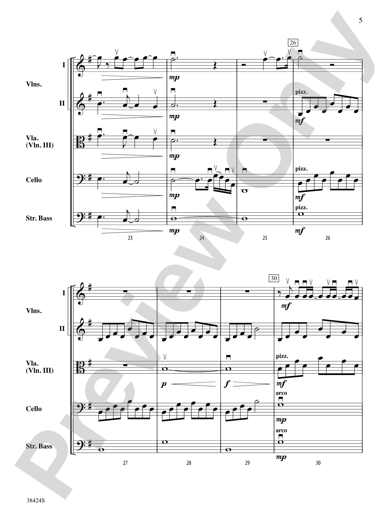 My Immortal: String Orchestra Conductor Score & Parts