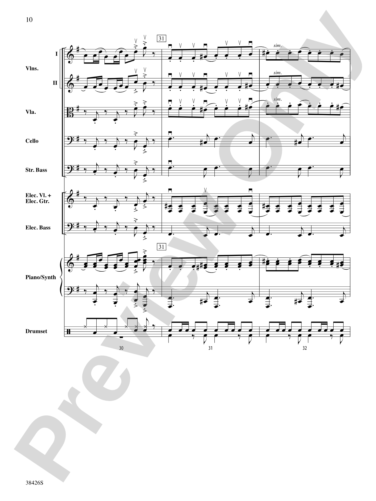 A Mad Russian's Christmas: String Orchestra Conductor Score & Parts