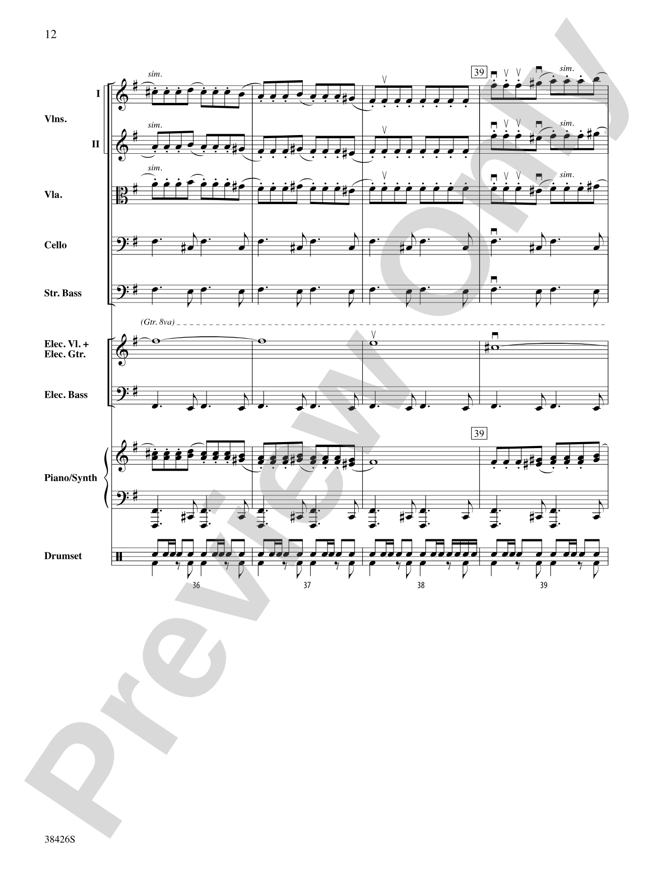 A Mad Russian's Christmas: String Orchestra Conductor Score & Parts