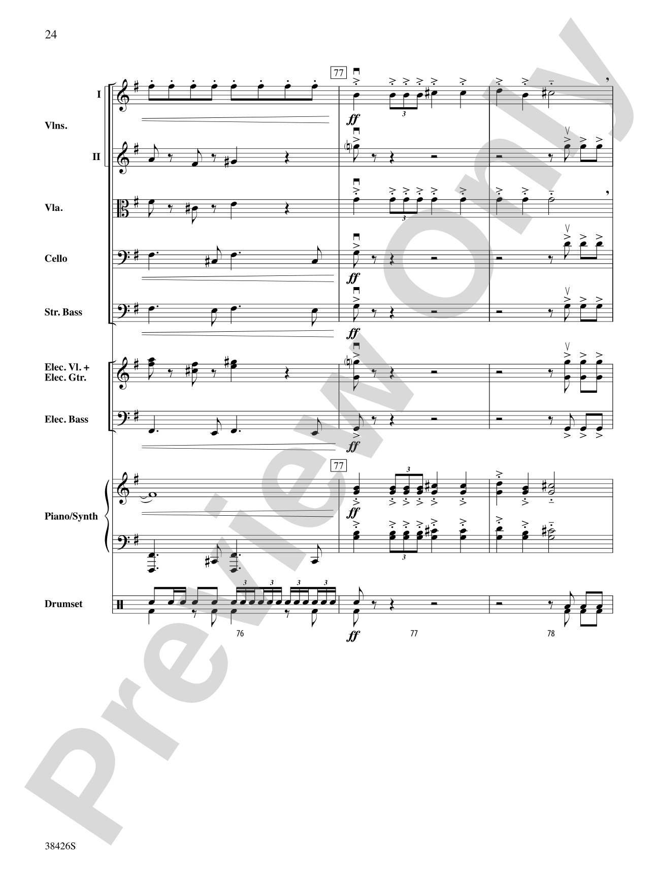 A Mad Russian's Christmas: String Orchestra Conductor Score & Parts