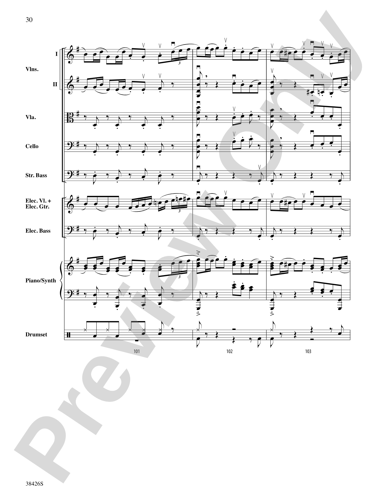 A Mad Russian's Christmas: String Orchestra Conductor Score & Parts