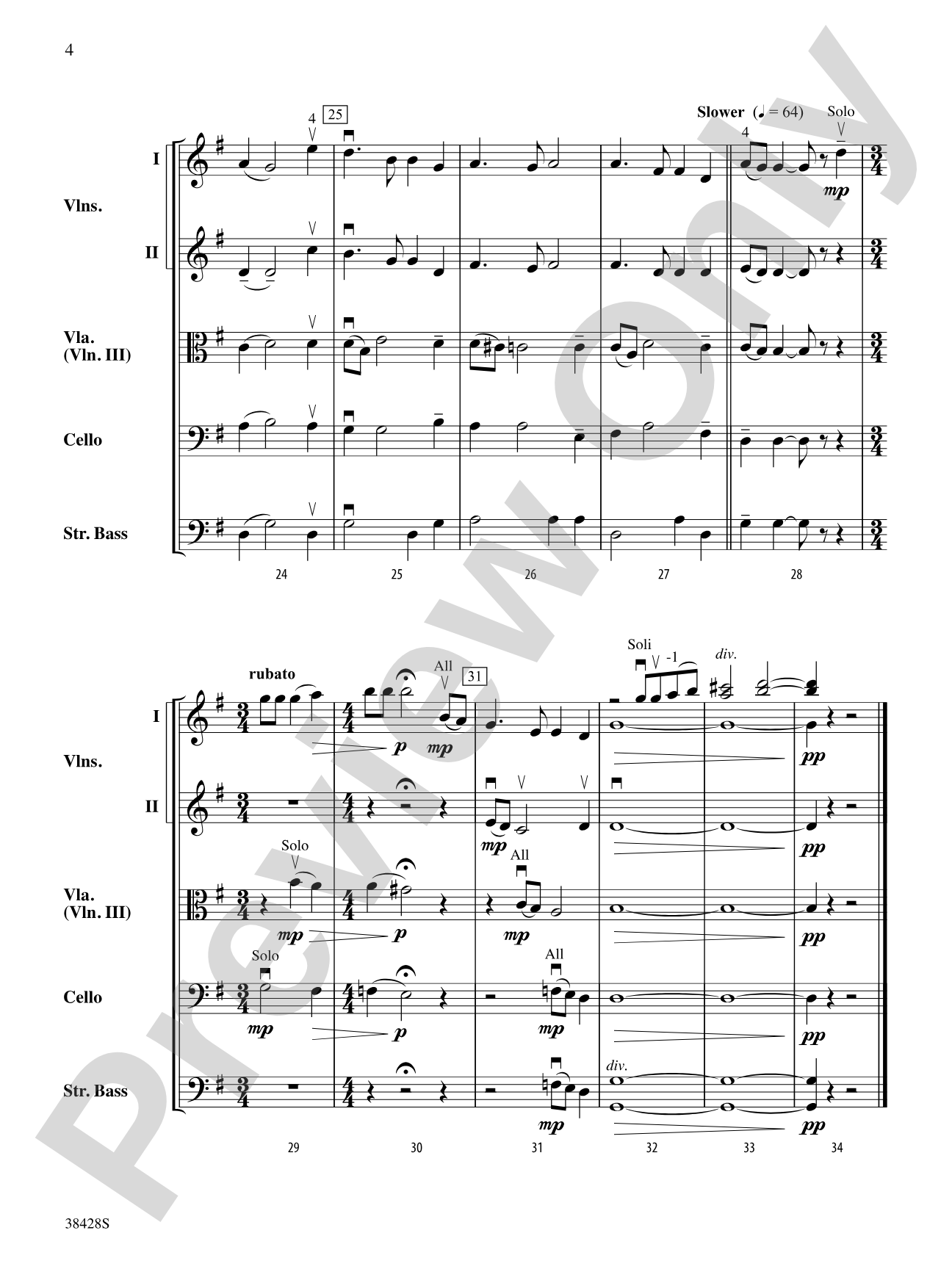 Auld Tannenbaum: String Orchestra Conductor Score & Parts