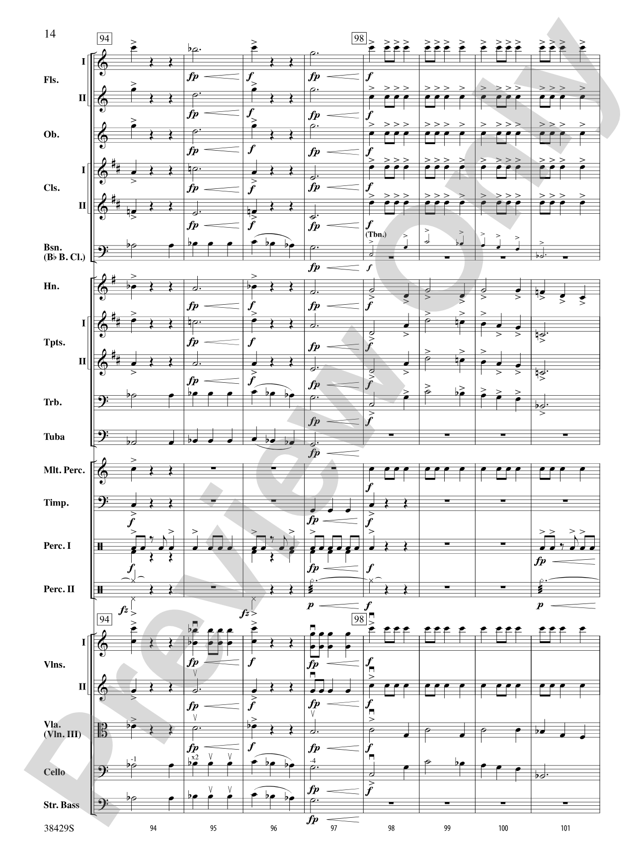 Blunderbuss Battles: Full Orchestra Conductor Score & Parts