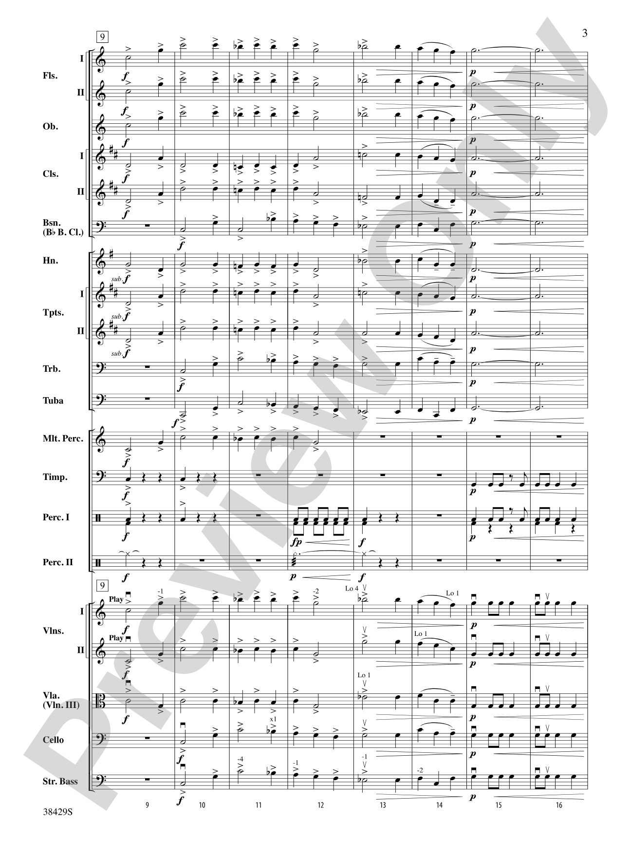 Blunderbuss Battles: Full Orchestra Conductor Score & Parts