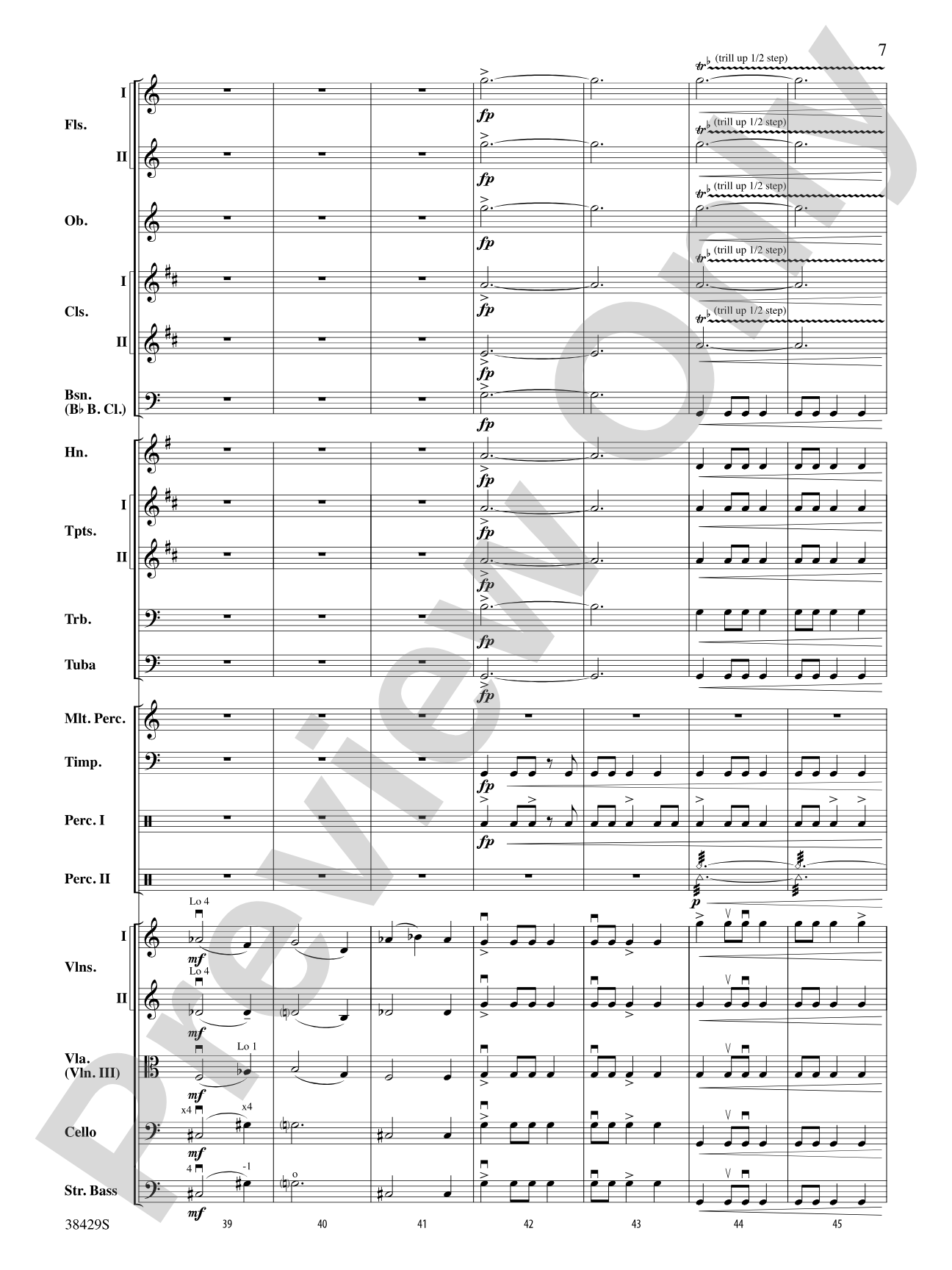 Blunderbuss Battles: Full Orchestra Conductor Score & Parts