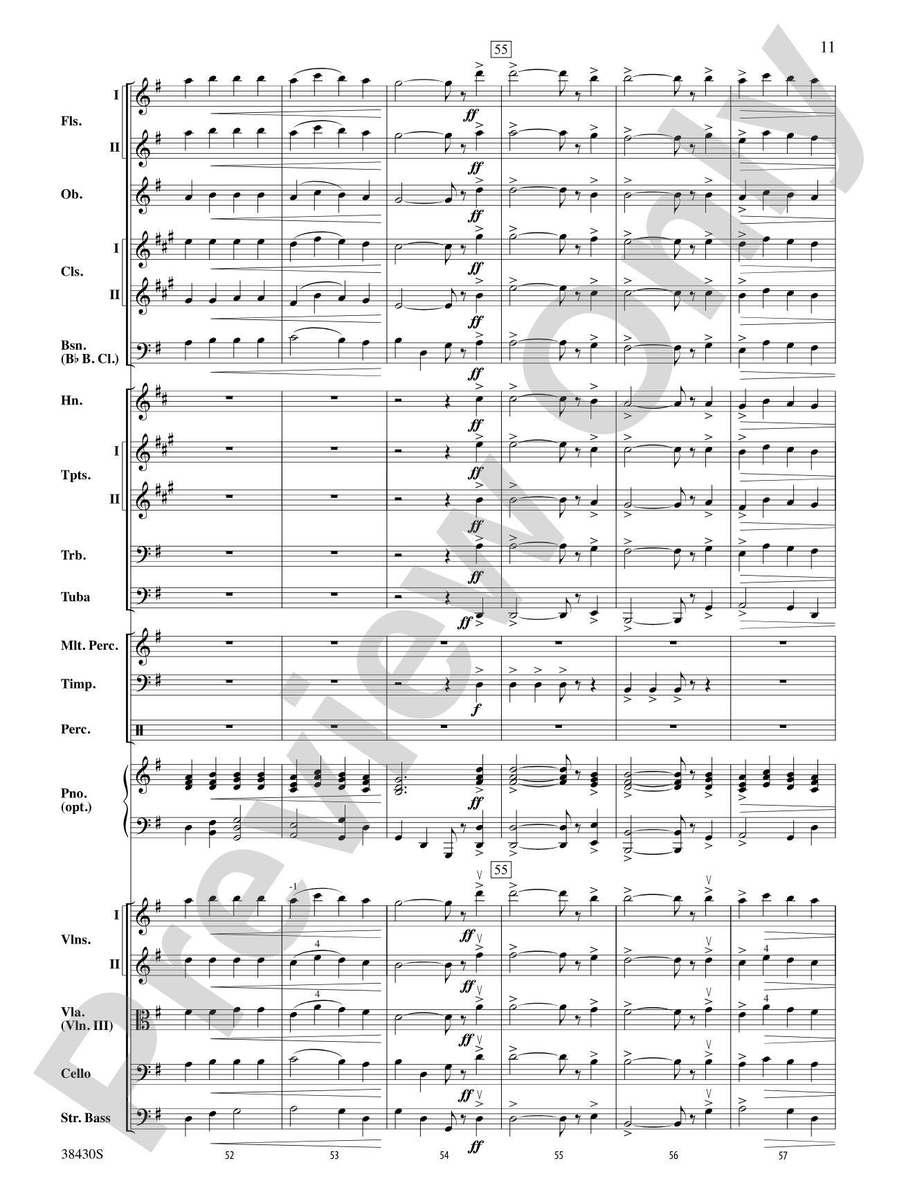 O Come, O Come Emmanuel: Full Orchestra Conductor Score & Parts