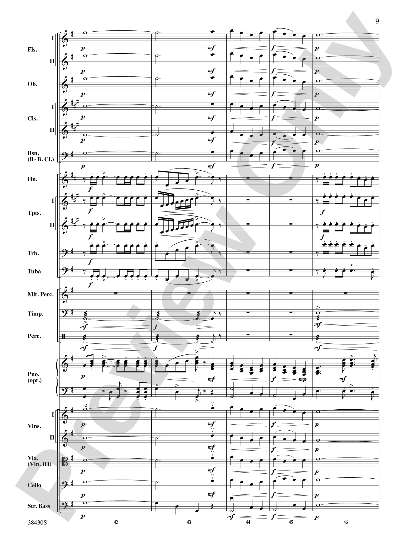 O Come, O Come Emmanuel: Full Orchestra Conductor Score & Parts