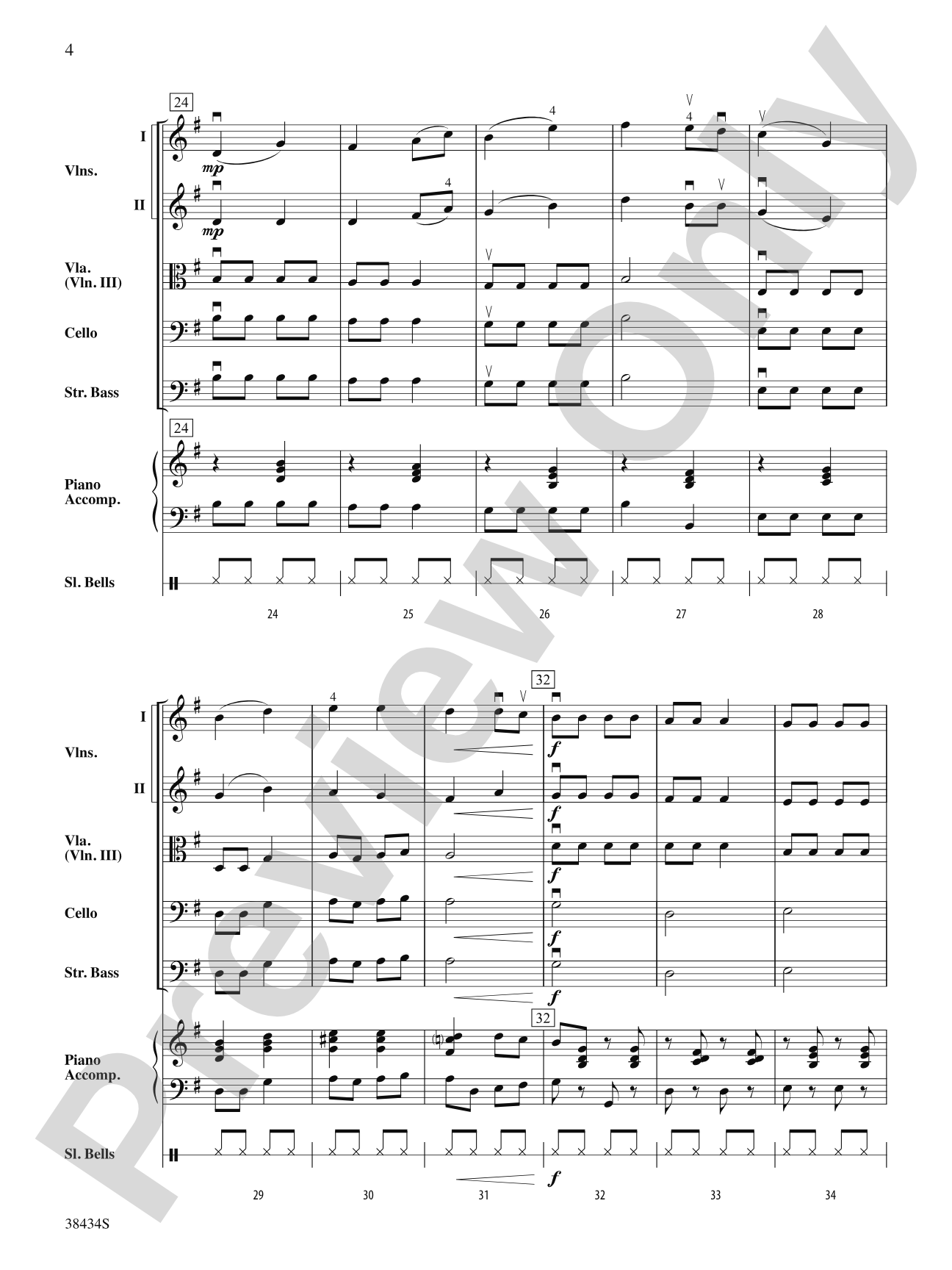 Jolly Old St. Nicholas: String Orchestra Conductor Score & Parts