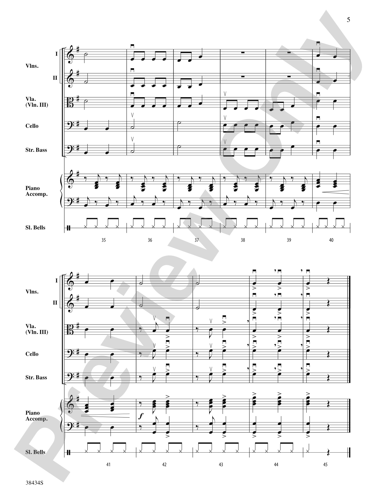 Jolly Old St. Nicholas: String Orchestra Conductor Score & Parts